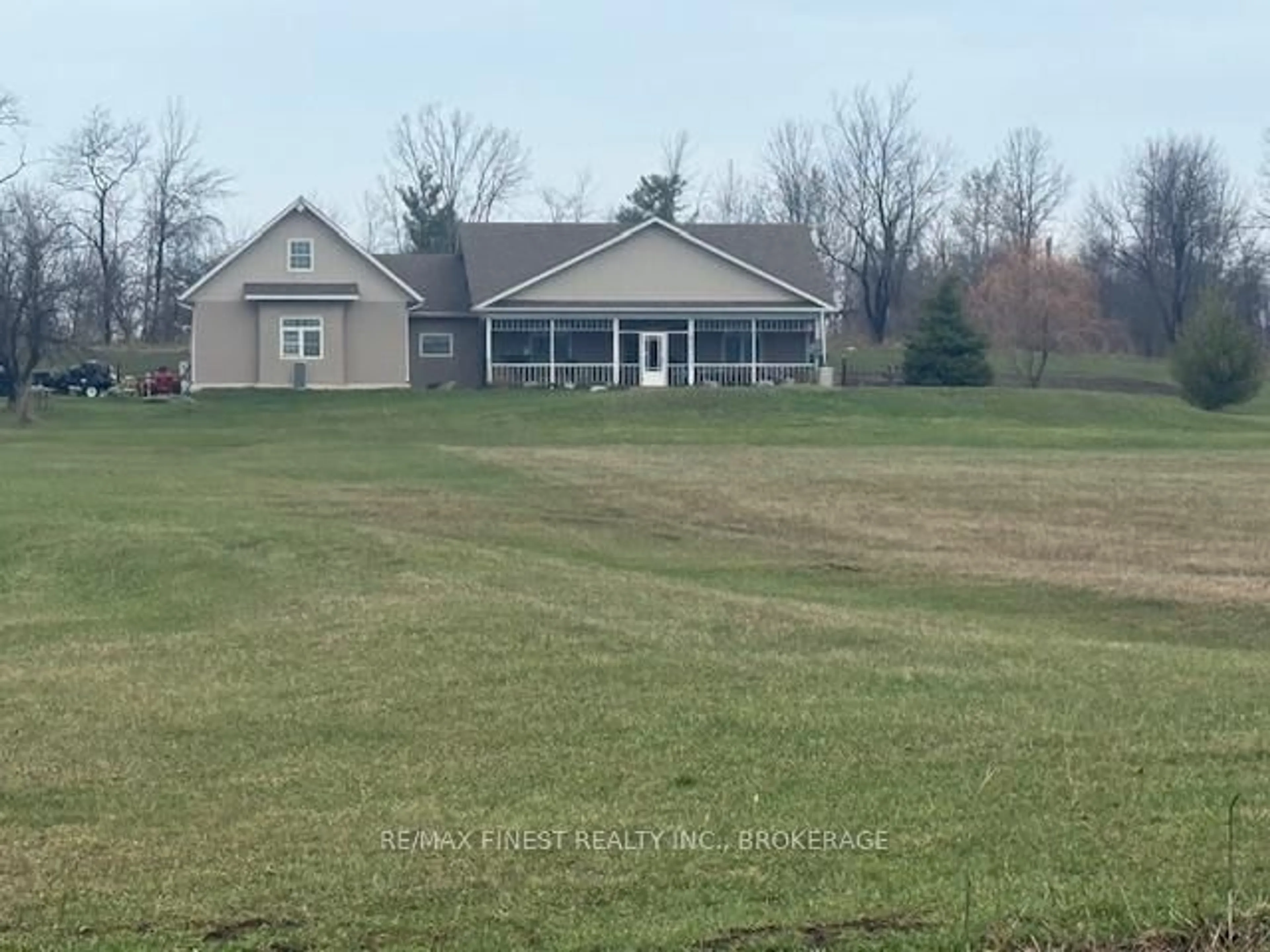 A pic from outside/outdoor area/front of a property/back of a property/a pic from drone, unknown for 607 Fred Brown Rd, Bissett Creek Ontario K0H 2H0