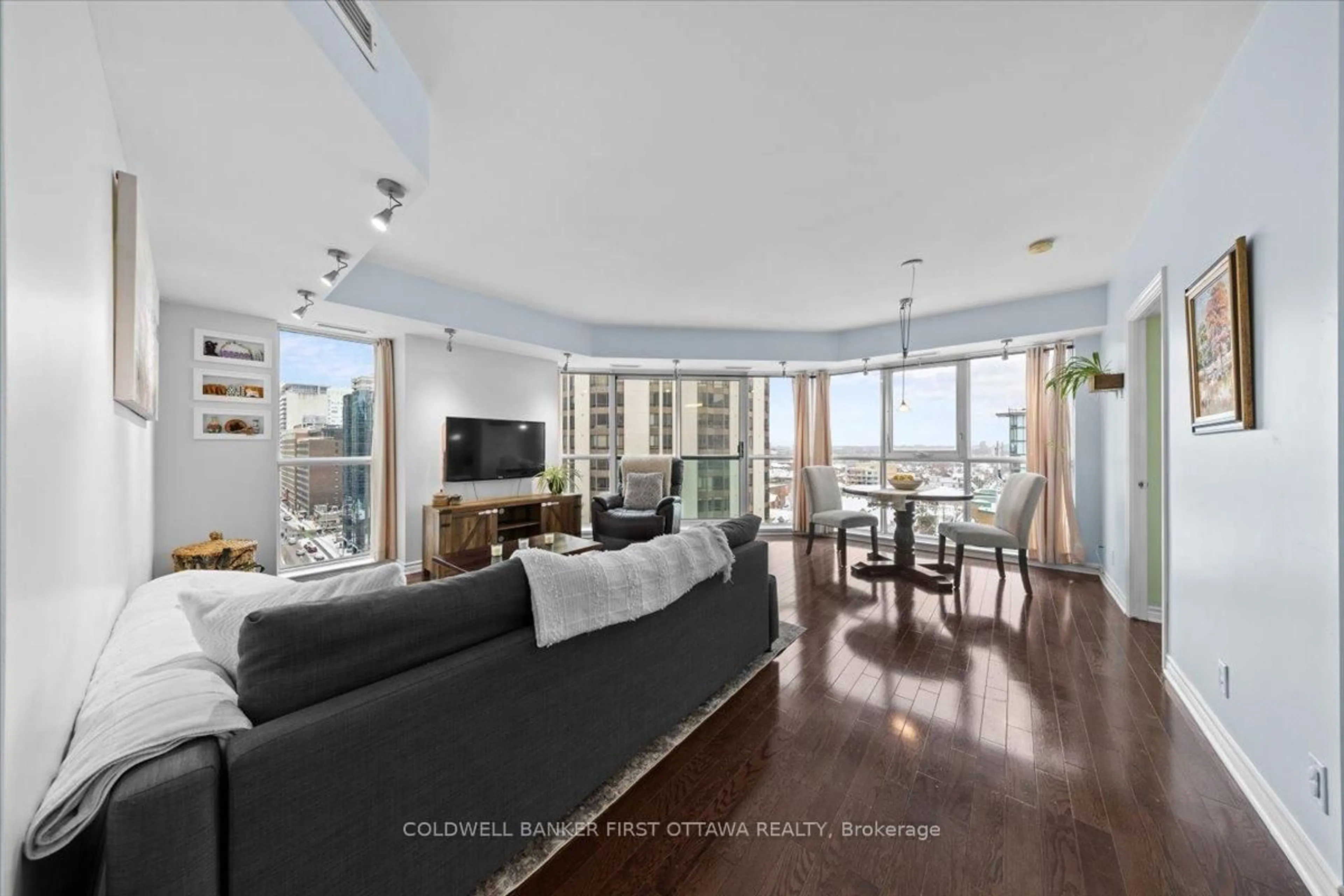 Living room with furniture, unknown for 445 Laurier Ave #1401, Ottawa Ontario K1N 6R4