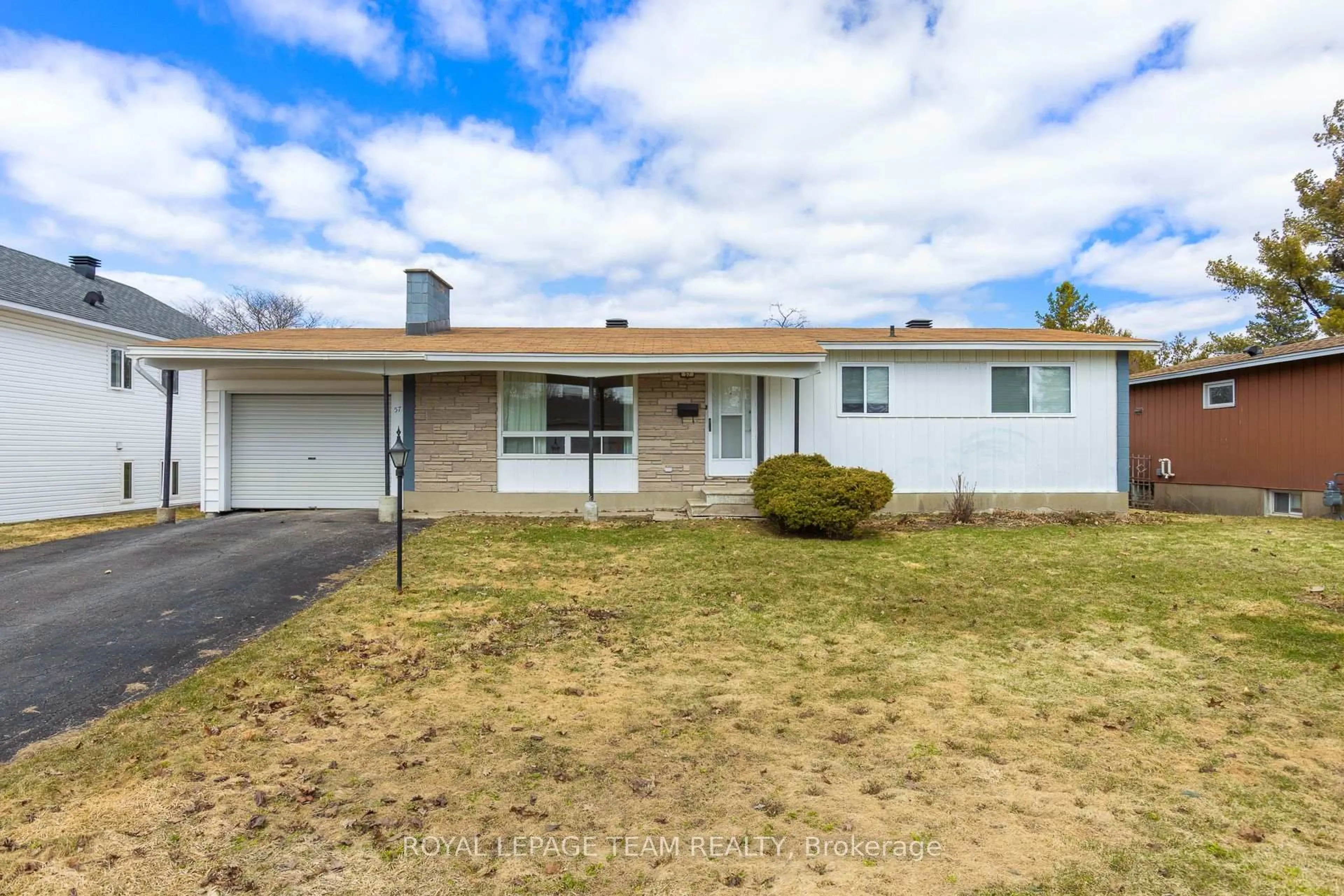 A pic from outside/outdoor area/front of a property/back of a property/a pic from drone, street for 57 Sullivan Ave, Ottawa Ontario K2G 1V1