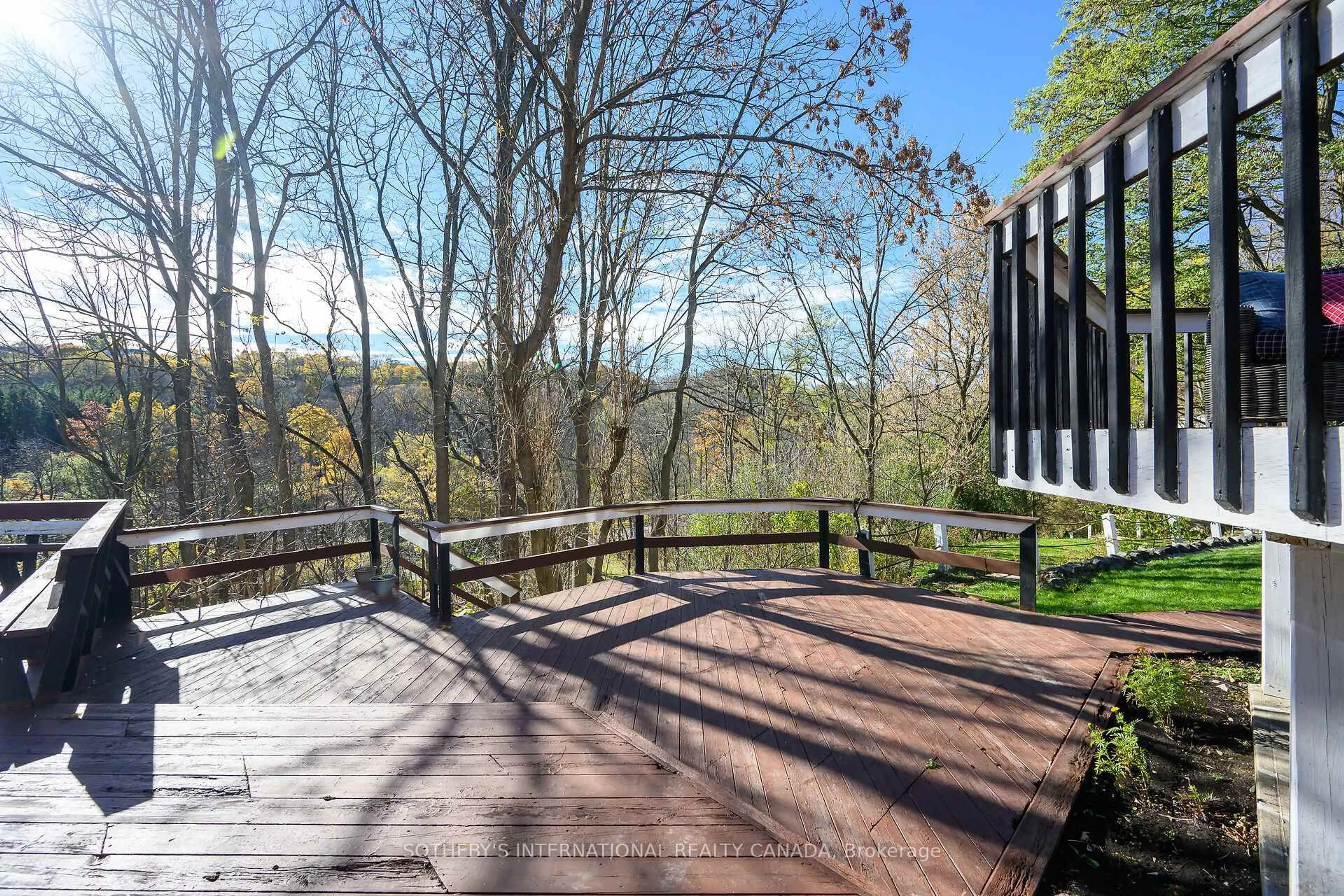 Patio, forest/trees view for 774 Old Dundas Rd, Hamilton Ontario L9H 5E3