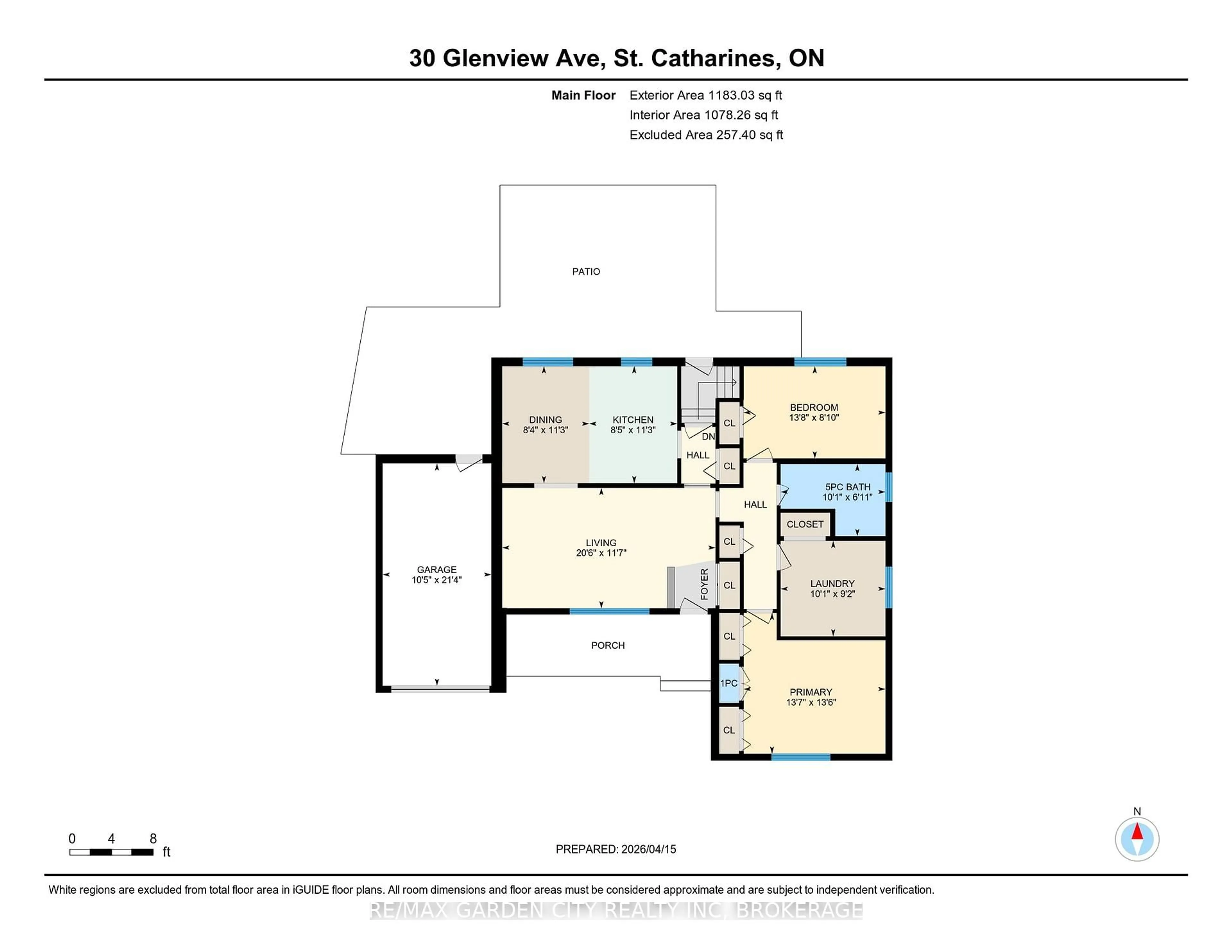 Floor plan for 30 Glenview Ave, St. Catharines Ontario L2N 2Z8