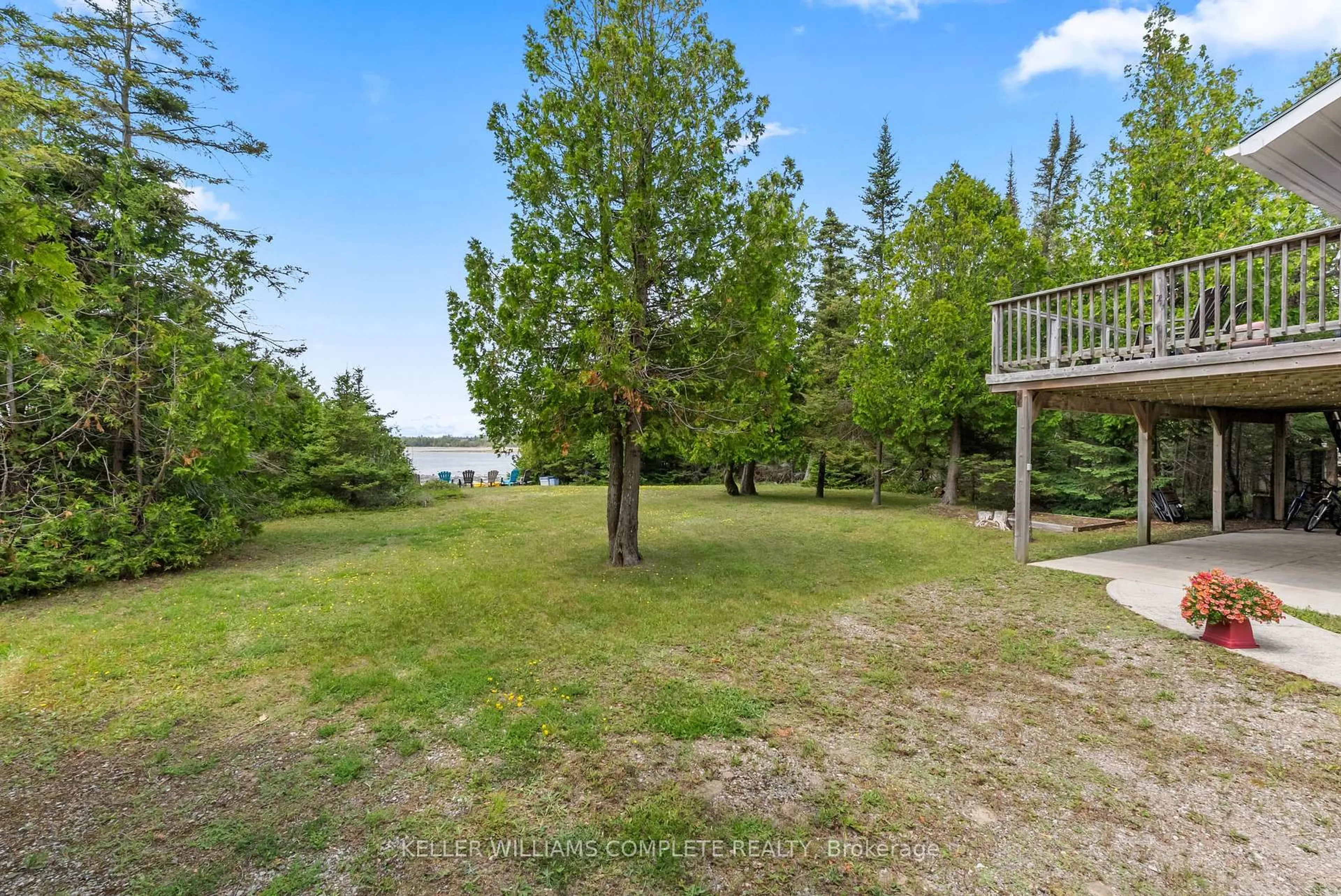 A pic from outside/outdoor area/front of a property/back of a property/a pic from drone, water/lake/river/ocean view for 1020 Dorcas Bay Rd, Northern Bruce Peninsula Ontario N0H 2R0