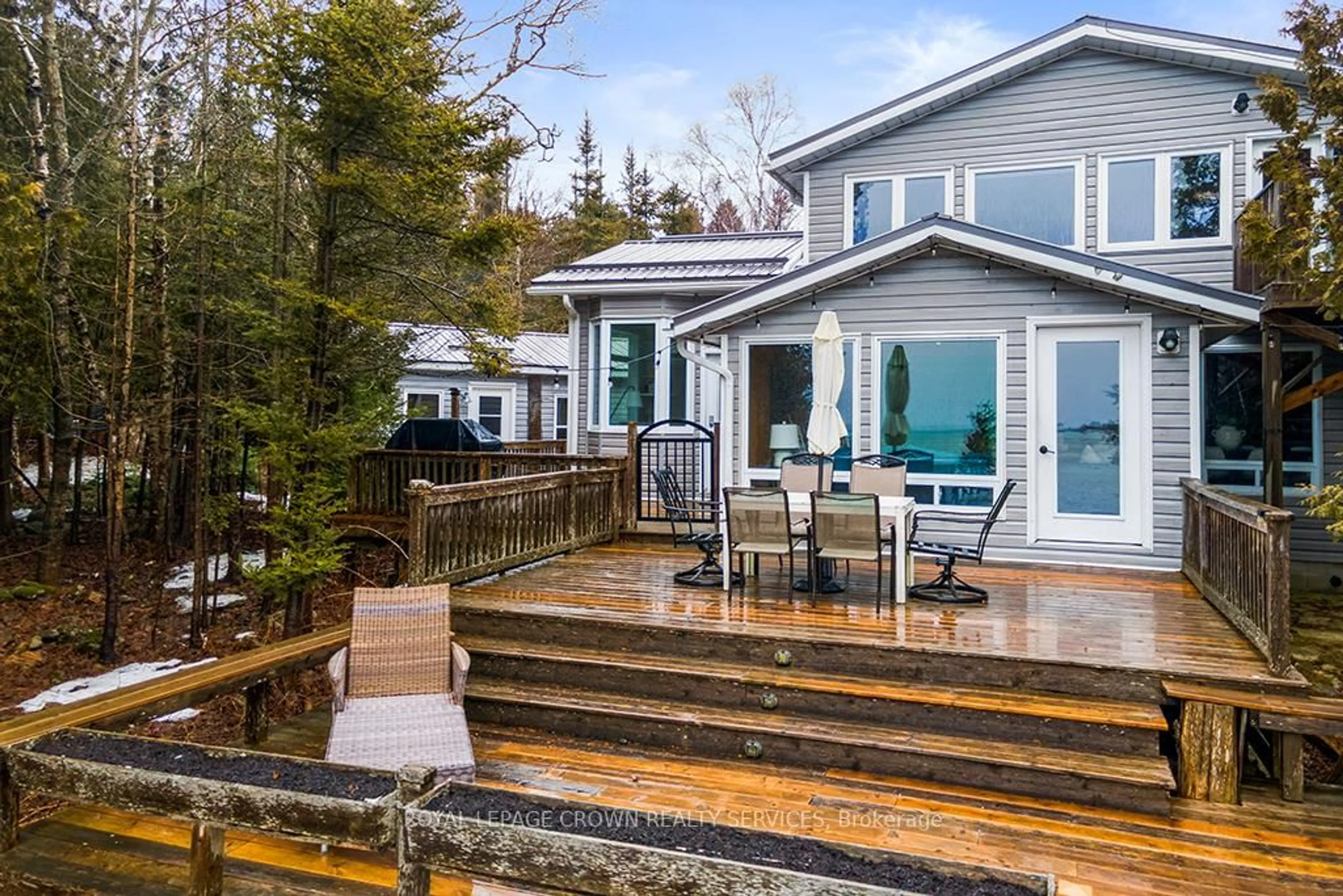 Patio, water/lake/river/ocean view for 1166 Dorcas Bay Rd, Northern Bruce Peninsula Ontario N0H 2R0