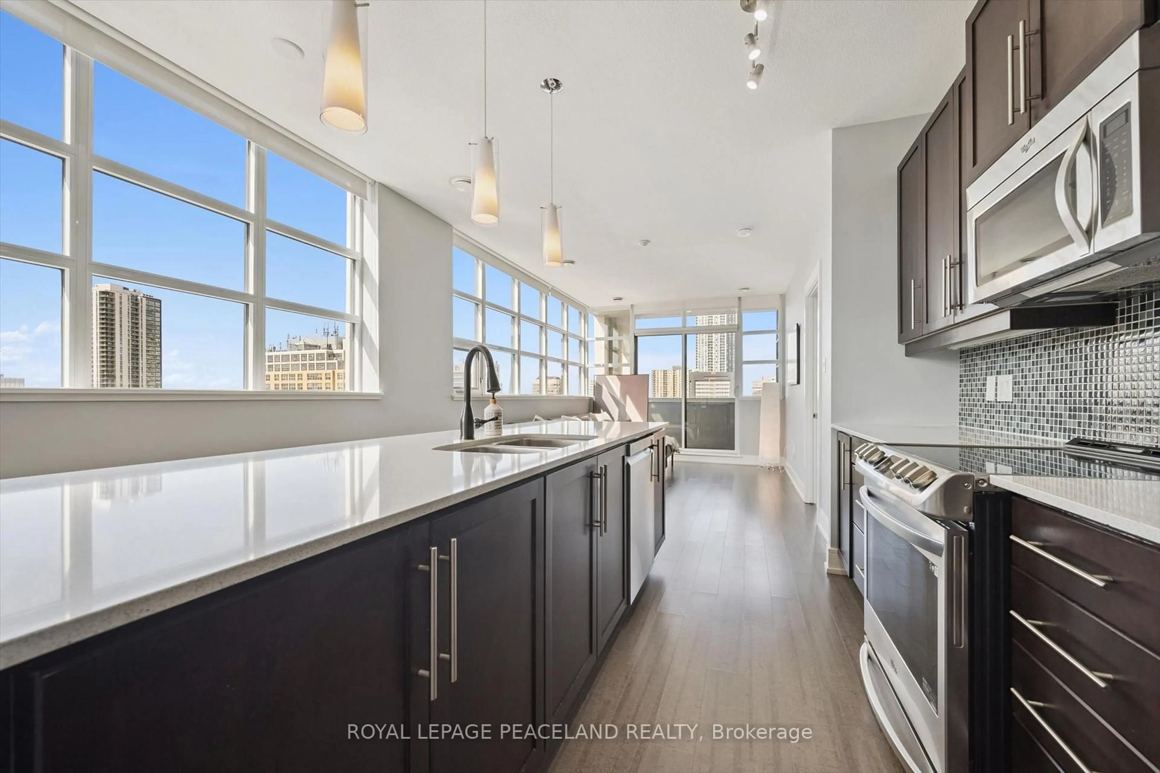 Open concept kitchen, unknown for 112 Benton St #610, Kitchener Ontario N2H 3H6