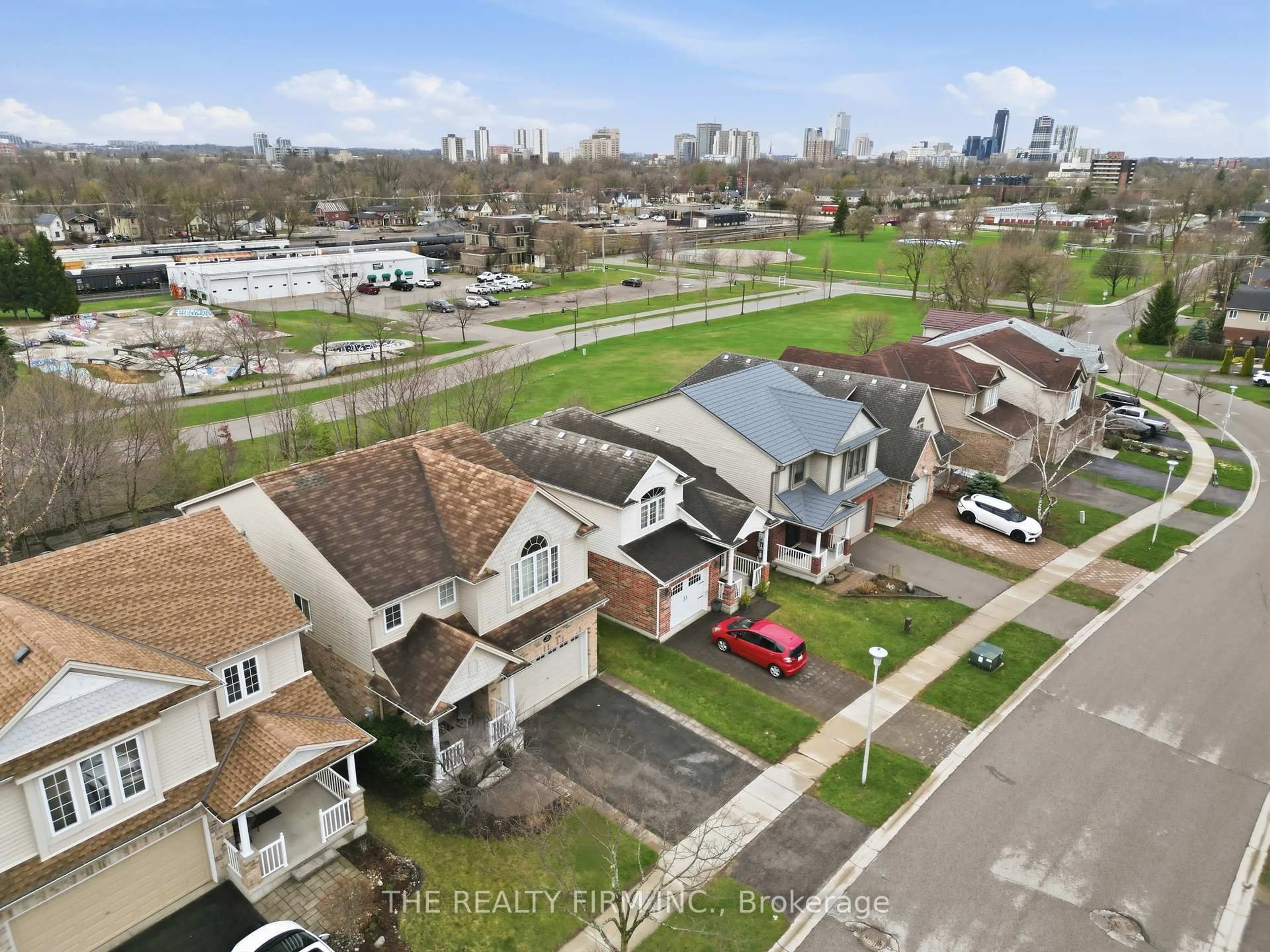 A pic from outside/outdoor area/front of a property/back of a property/a pic from drone, city buildings view from balcony for 125 Mcmahen St, London East Ontario N5Y 0A2