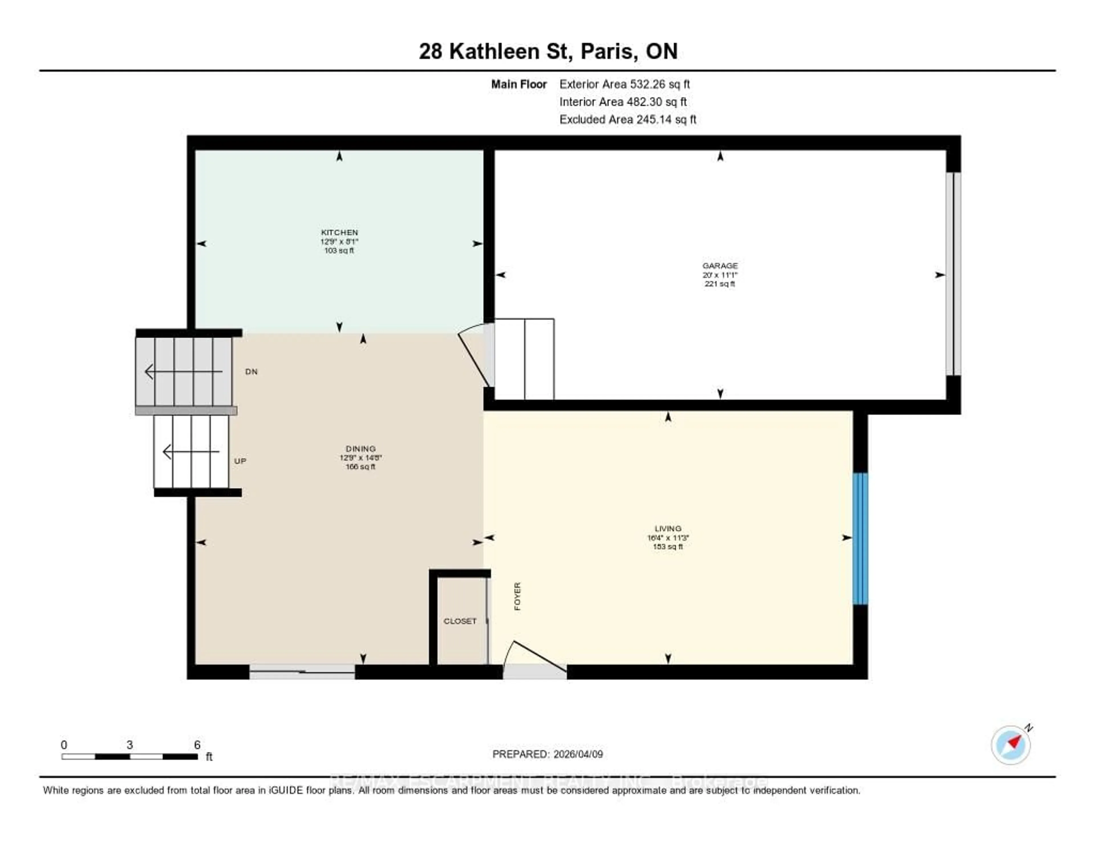 Floor plan for 28 Kathleen St, Brant Ontario N3L 3X8
