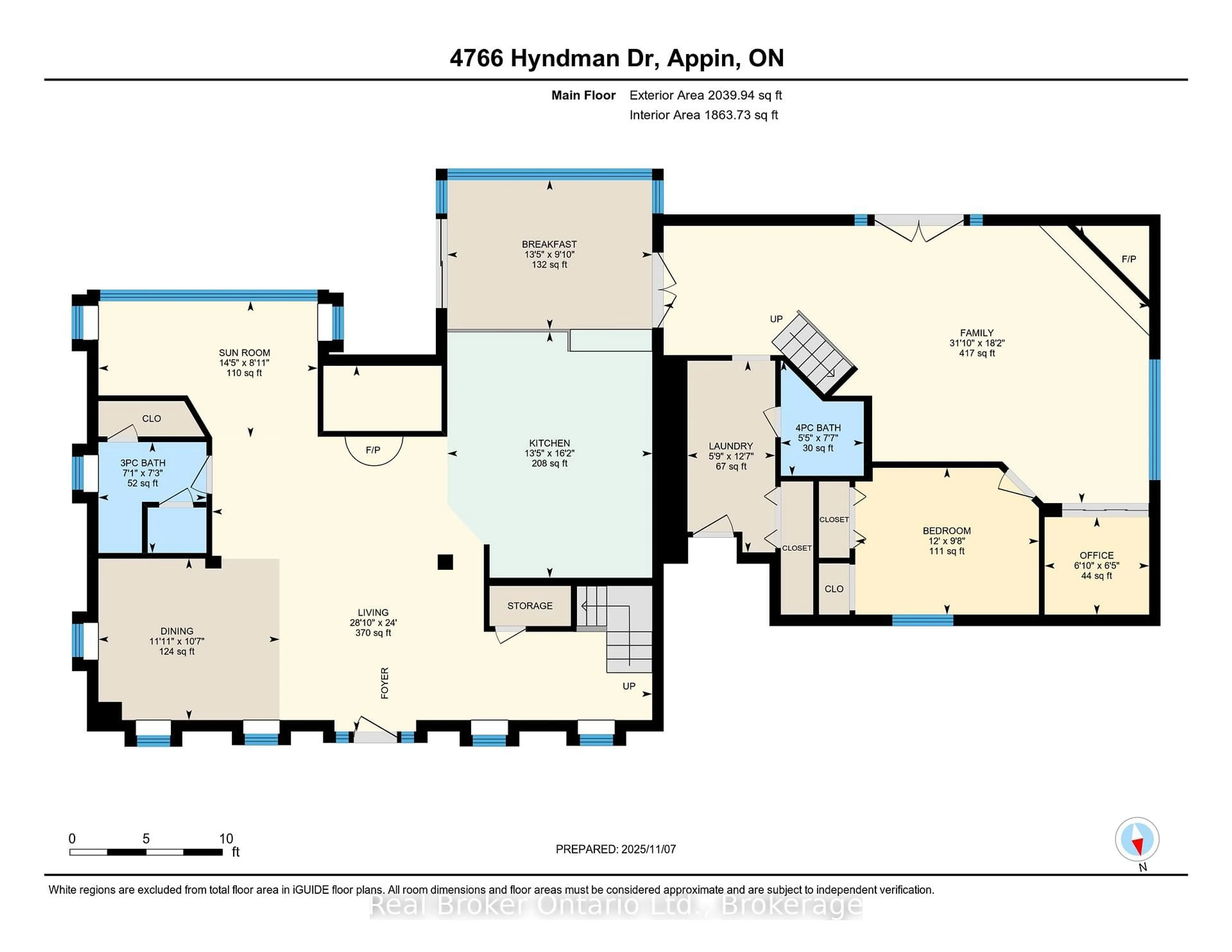 Floor plan for 4766 Hyndman Dr, Southwest Middlesex Ontario N0L 1A0