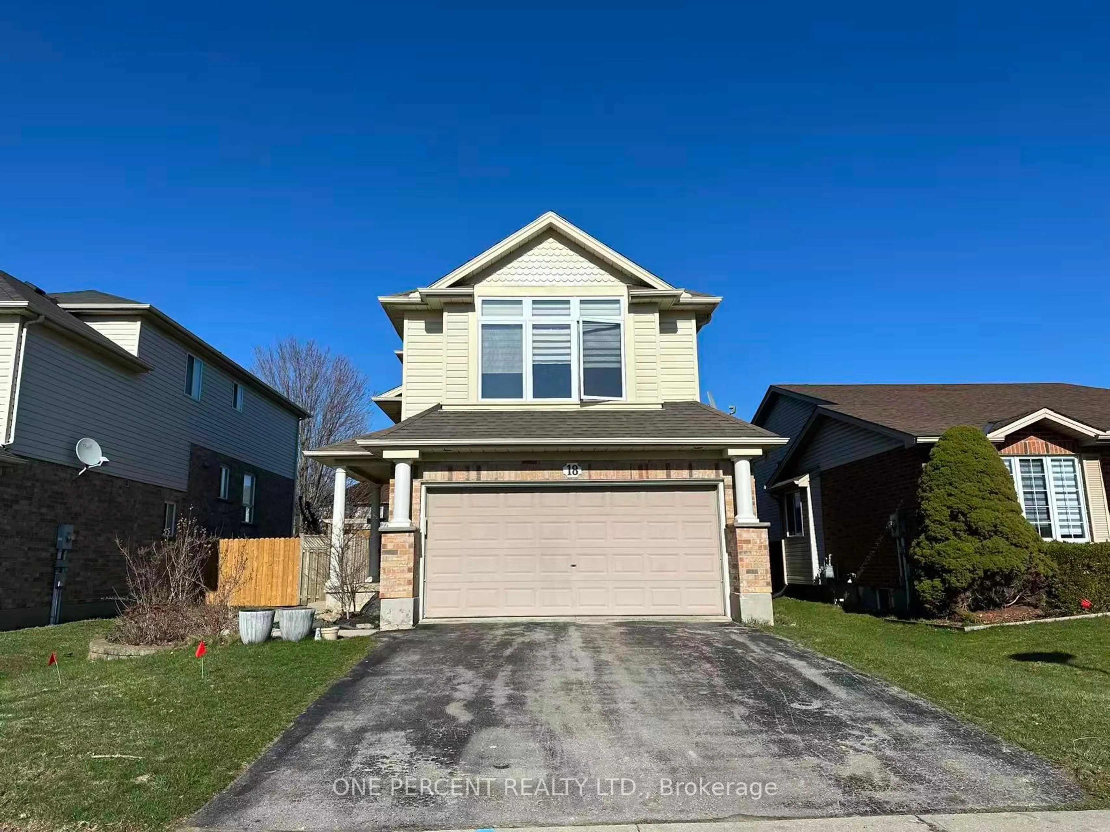Home with vinyl exterior material, street for 18 Bellrock Cres, London East Ontario N5V 4X3