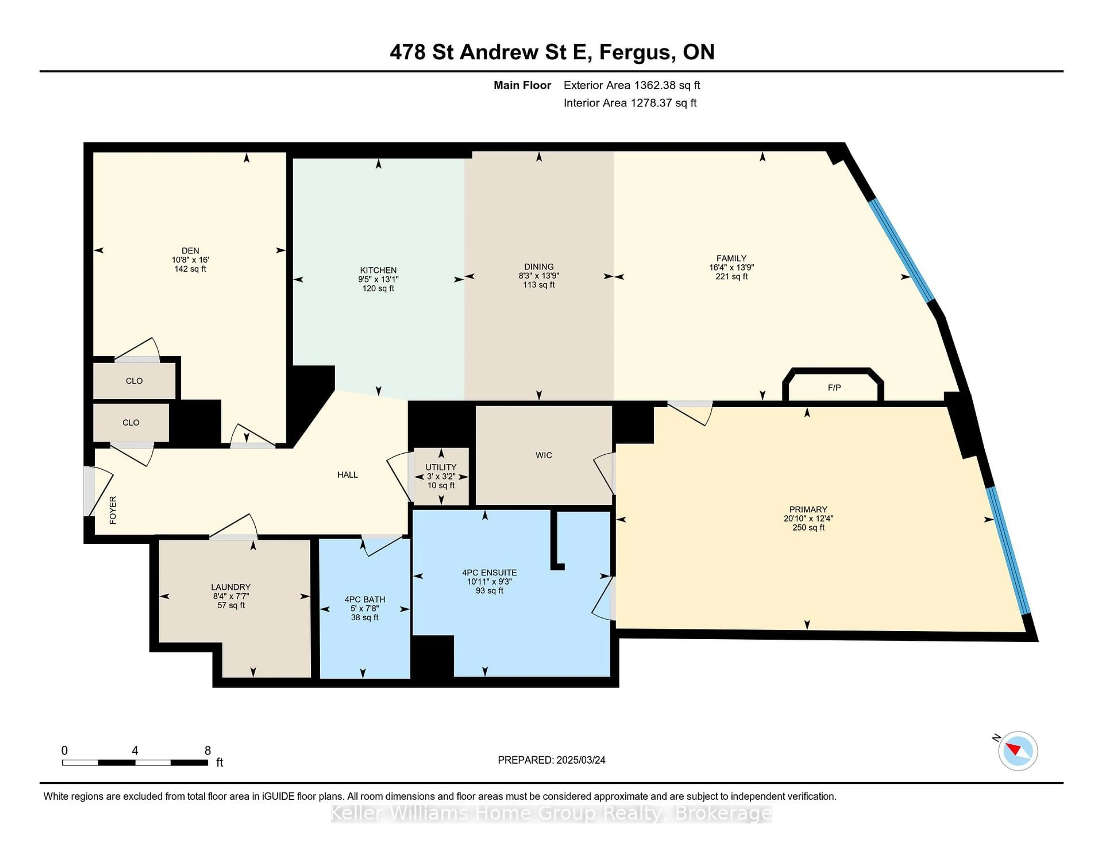Floor plan for 478 St Andrew St #104, Centre Wellington Ontario N1M 3V7