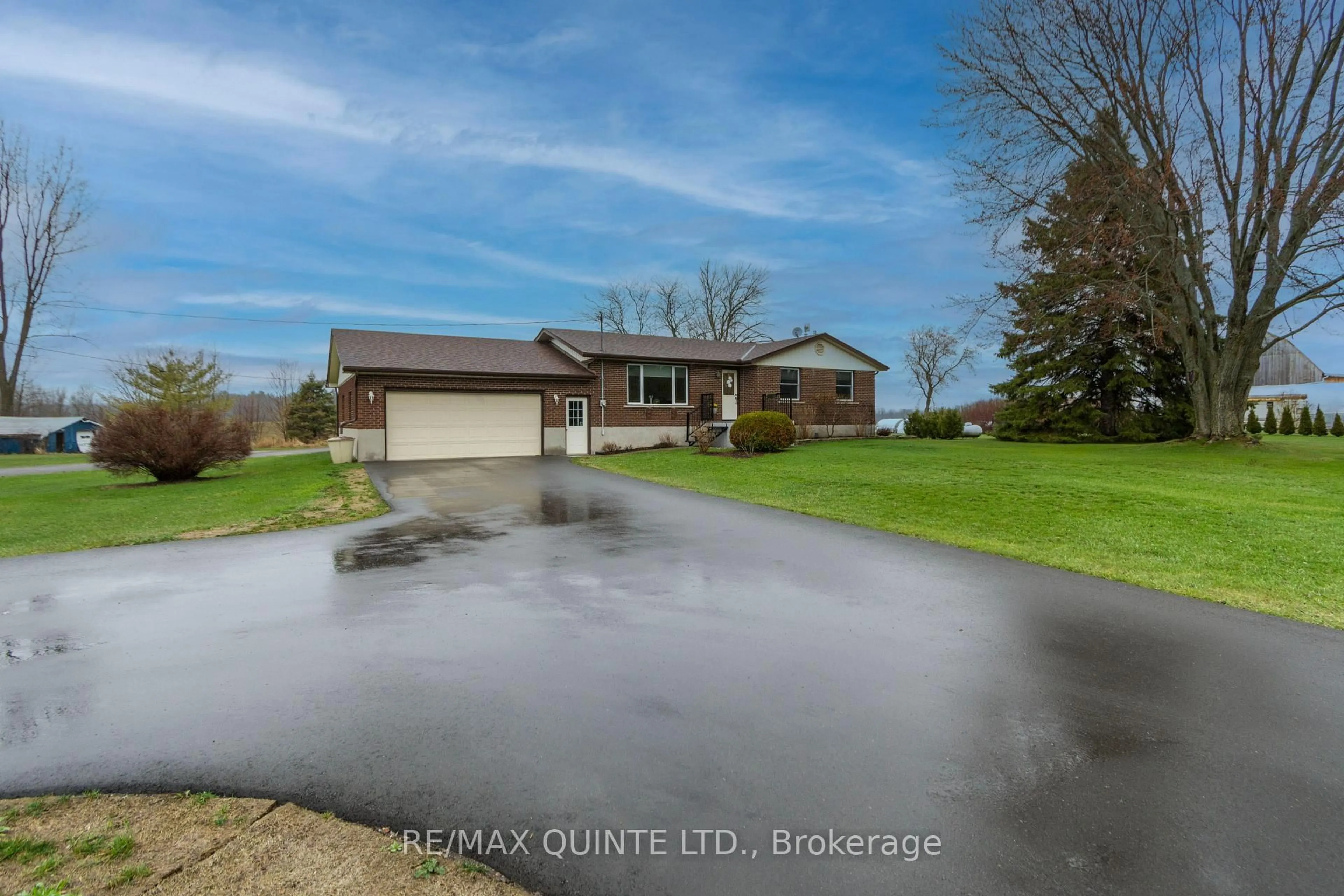 A pic from outside/outdoor area/front of a property/back of a property/a pic from drone, water/lake/river/ocean view for 478 Frankford Rd, Quinte West Ontario K0K 2B0
