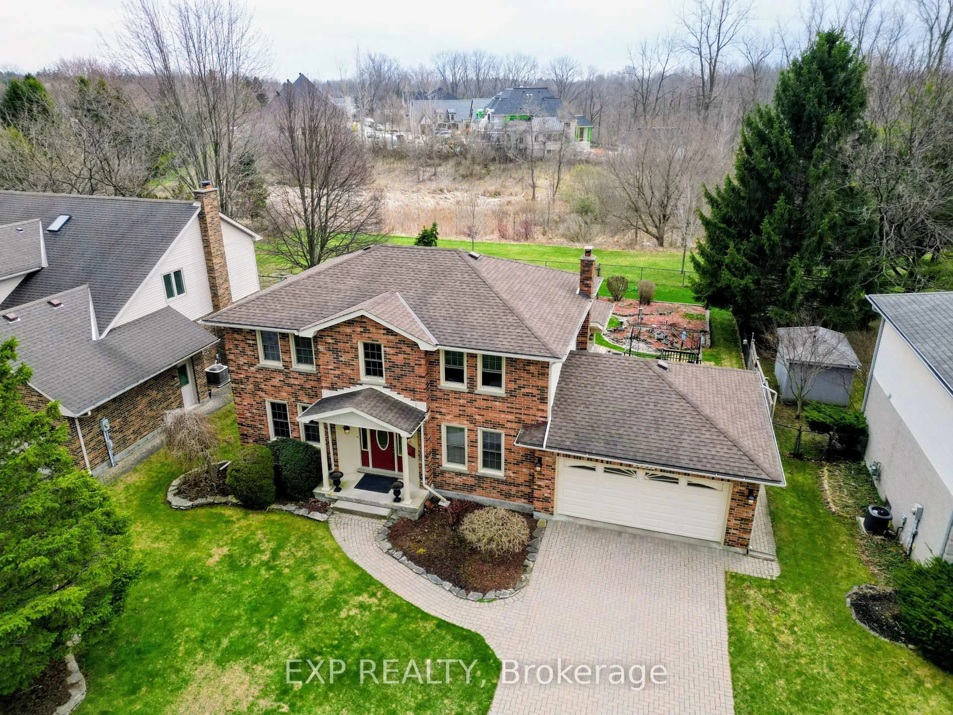 A pic from outside/outdoor area/front of a property/back of a property/a pic from drone, water/lake/river/ocean view for 3937 MALPASS Rd, London South Ontario N6P 1E9