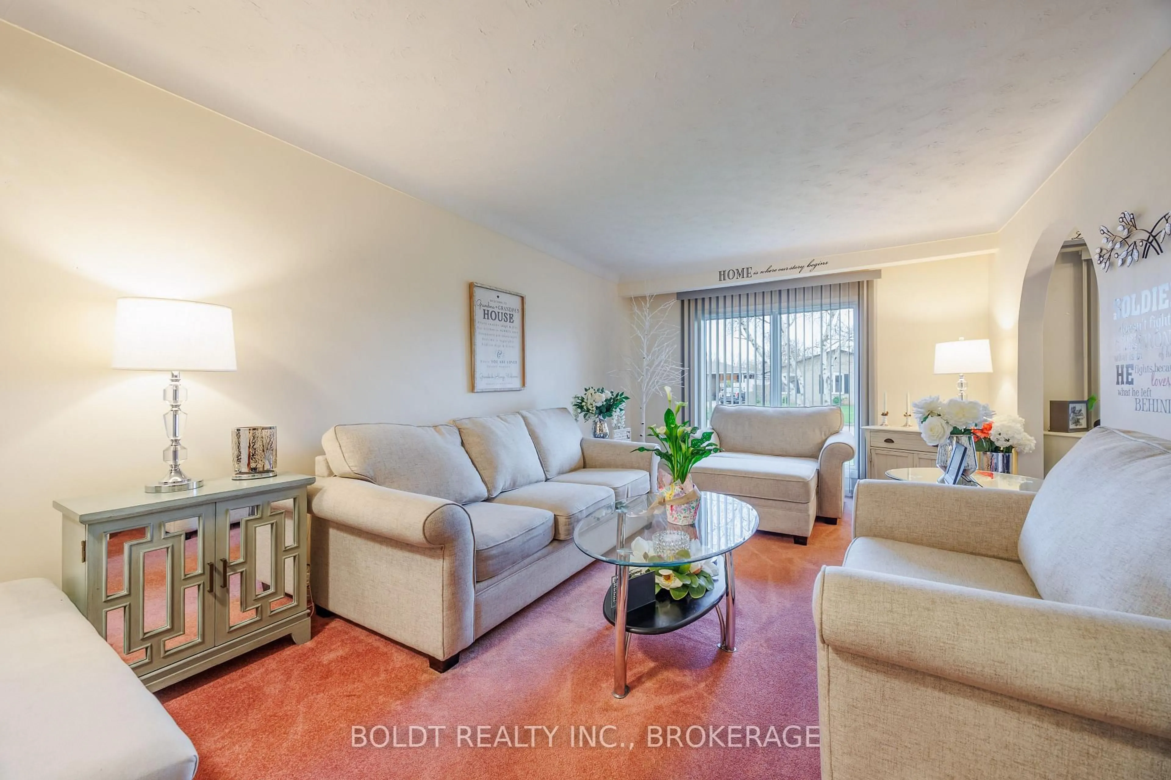 Living room with furniture, unknown for 23 Acadia Cres, St. Catharines Ontario L2P 1H7