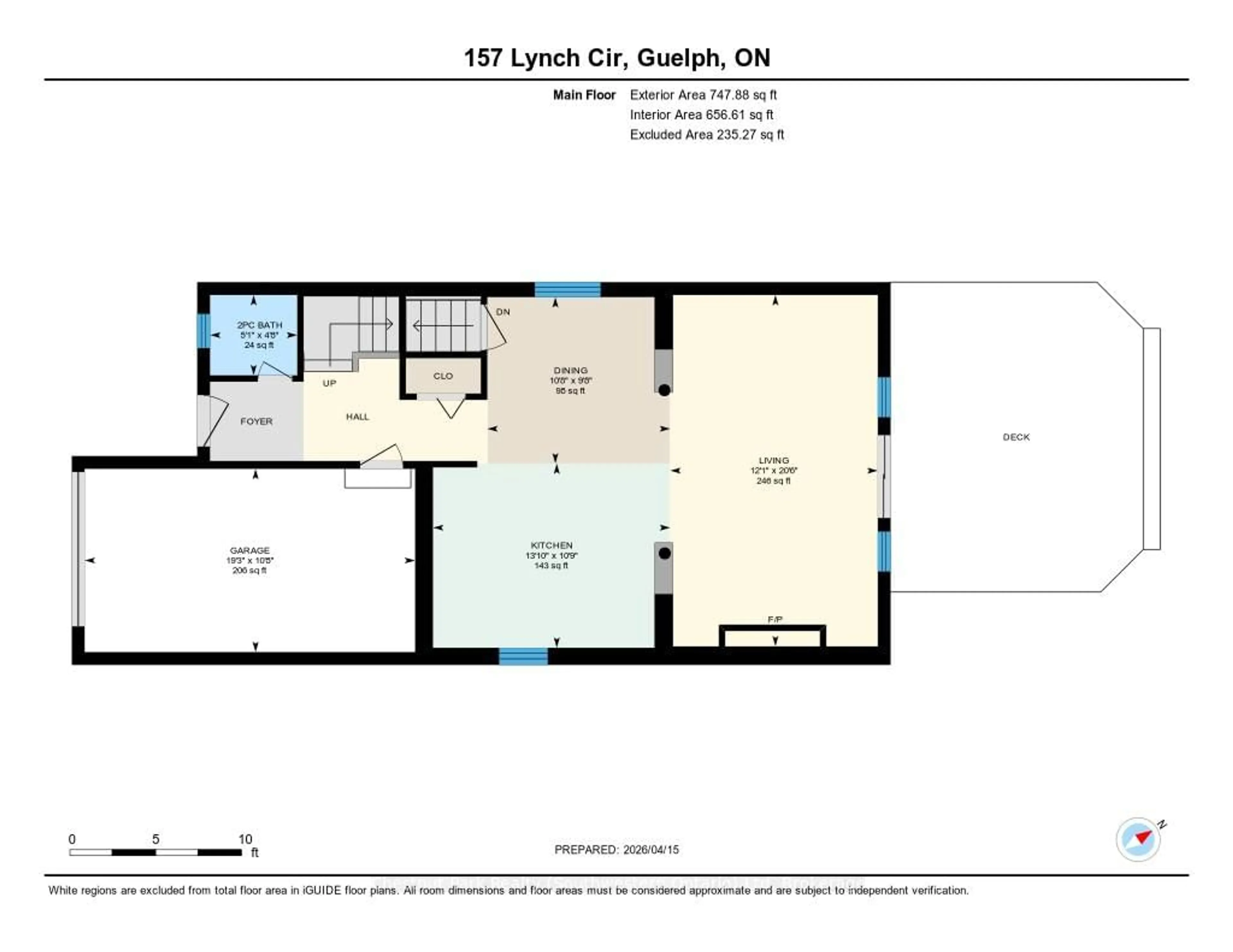 Floor plan for 157 Lynch Circ, Guelph Ontario N1L 1R7