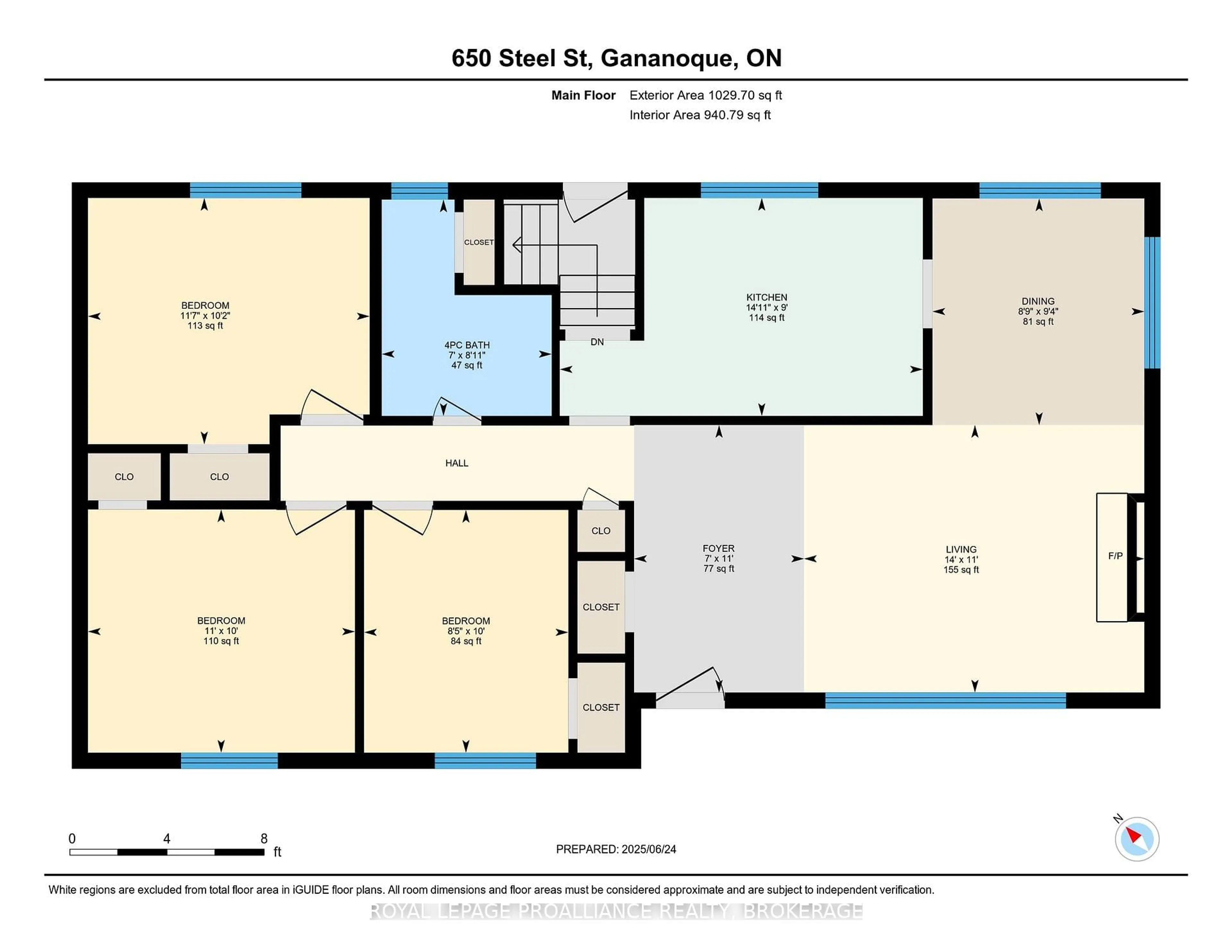 Floor plan for 650 Steel St, Gananoque Ontario K7G 2E5