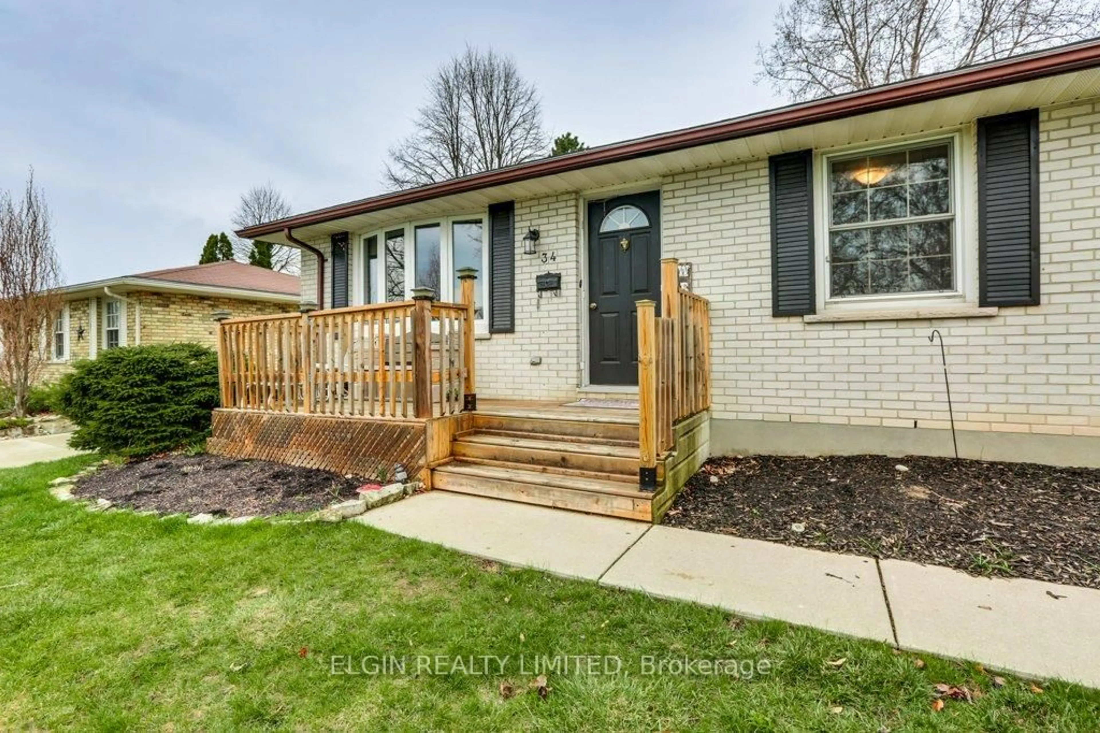Home with brick exterior material, street for 34 Sparta St, St. Thomas Ontario N5R 5G9