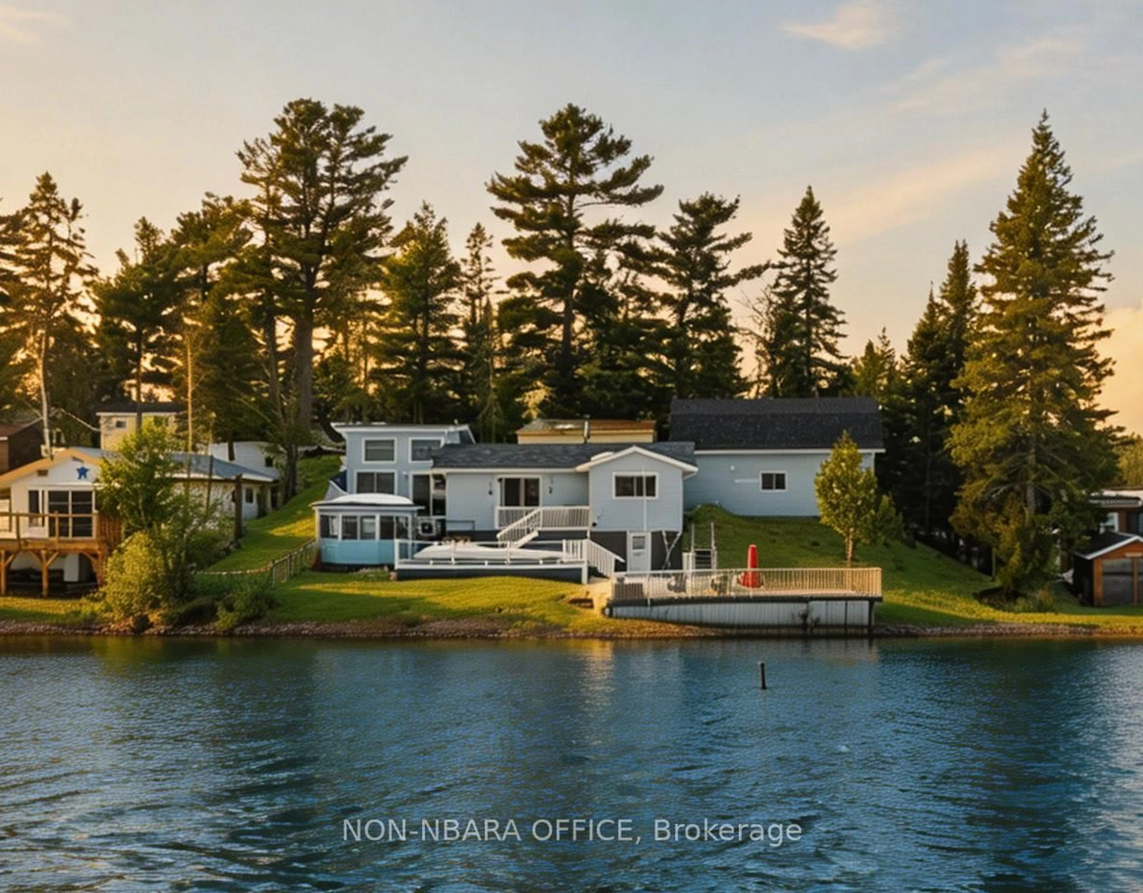 A pic from outside/outdoor area/front of a property/back of a property/a pic from drone, water/lake/river/ocean view for 26 PRESQU'ILE Rd, West Nipissing Ontario P0H 2M0