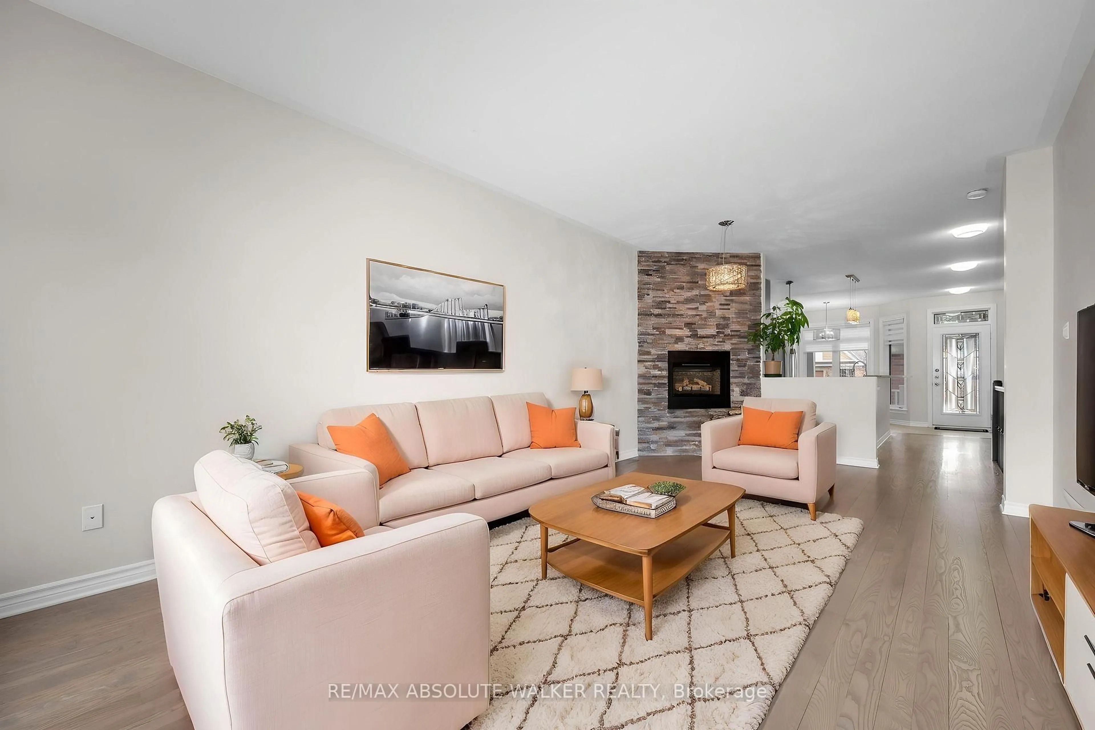 Living room with furniture, unknown for 261 Bulrush Cres, Ottawa Ontario K1T 0E5