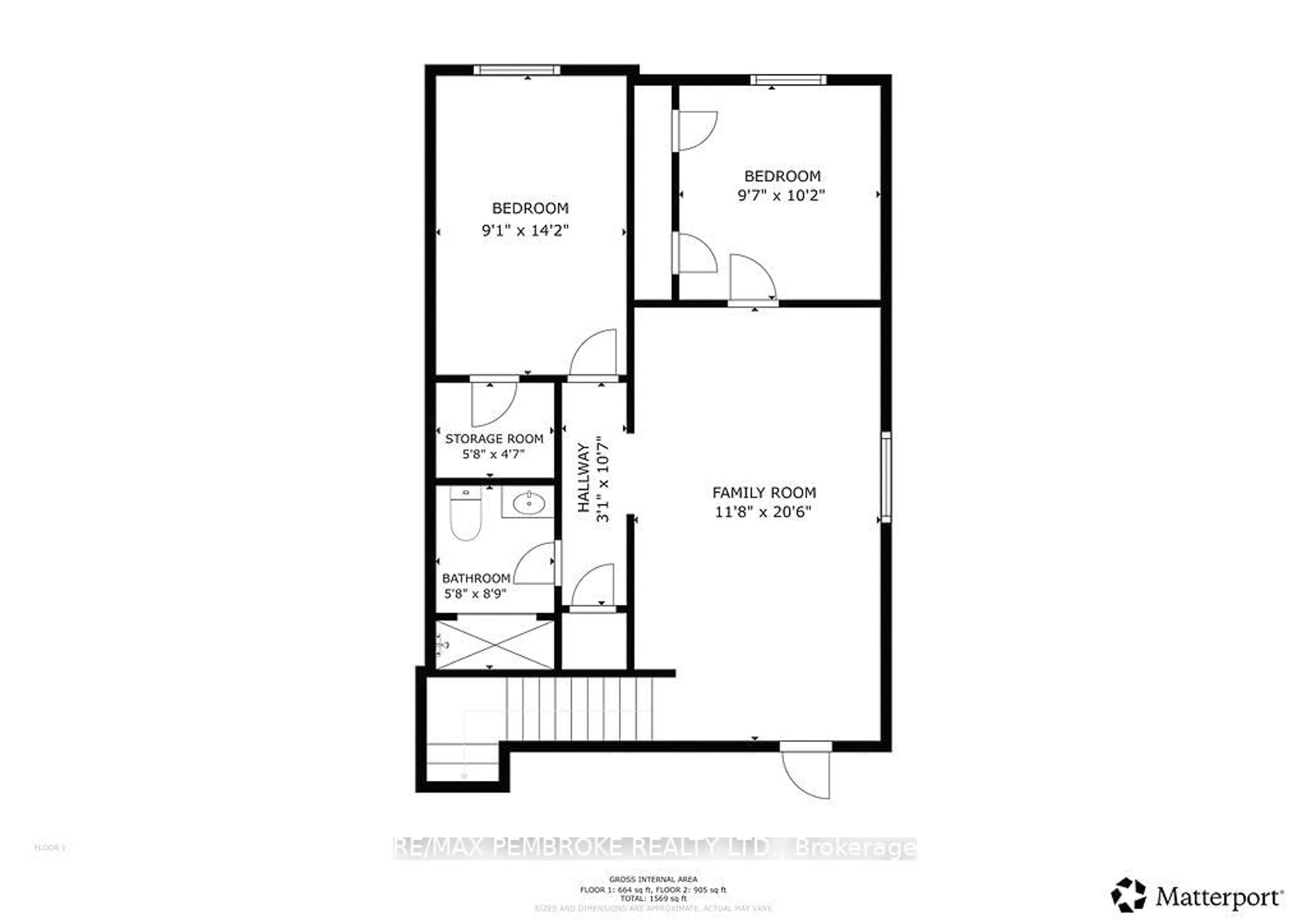 Floor plan for 292 Mckenzie St, Pembroke Ontario K8A 3V7