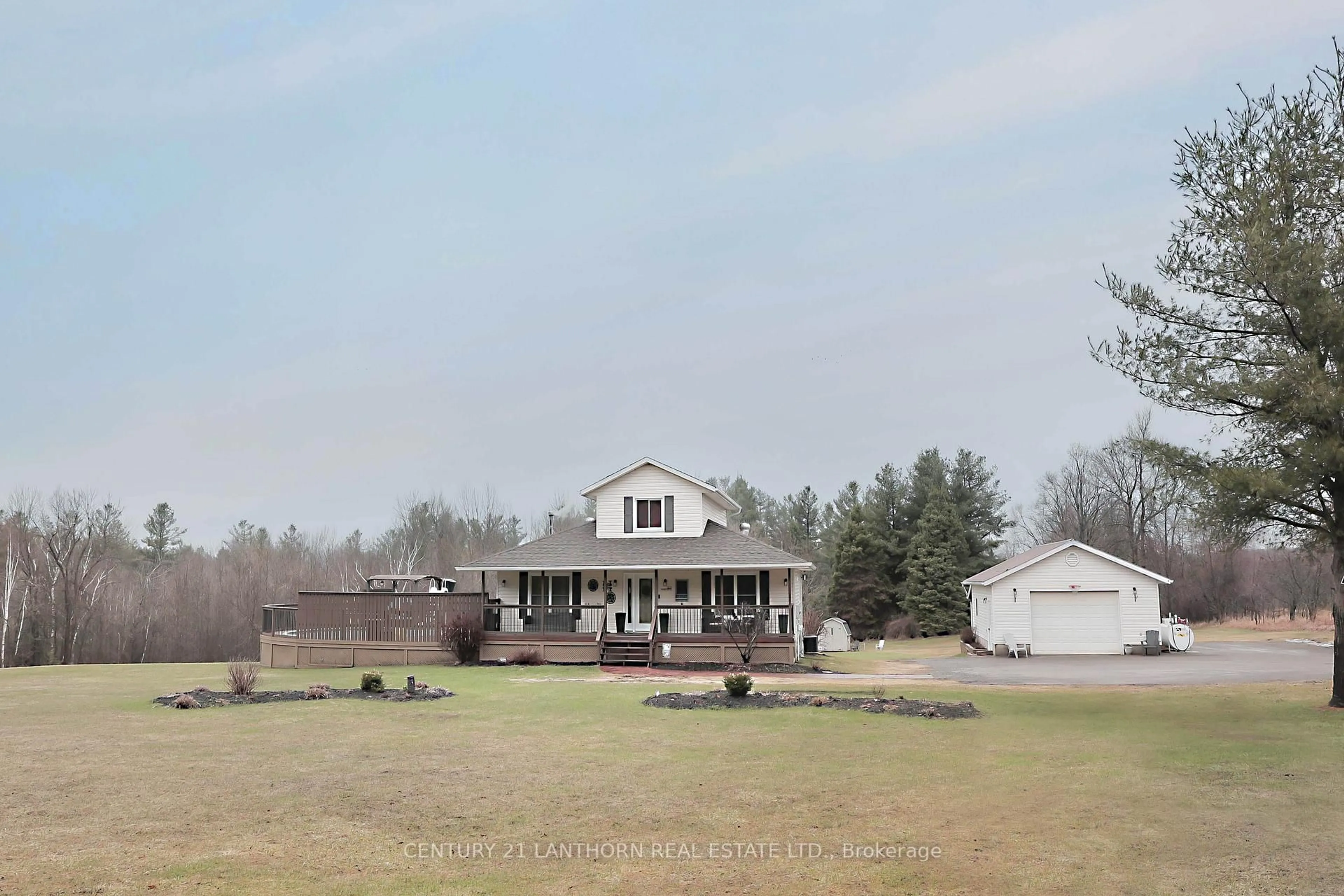 A pic from outside/outdoor area/front of a property/back of a property/a pic from drone, mountain view for 305 Centre Line Rd, Limoges Ontario K0K 2M0