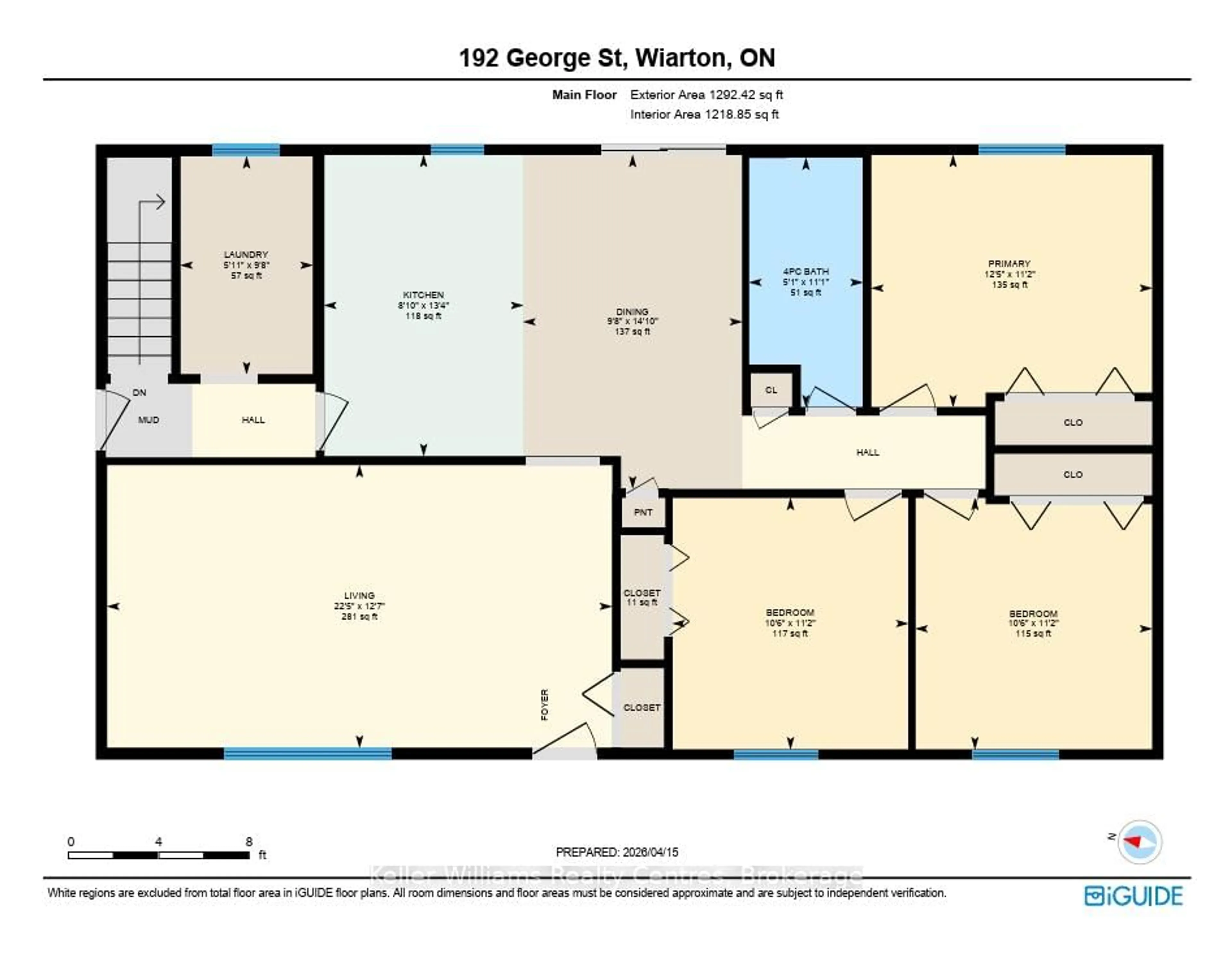 Floor plan for 192 George St, South Bruce Peninsula Ontario N0H 2T0