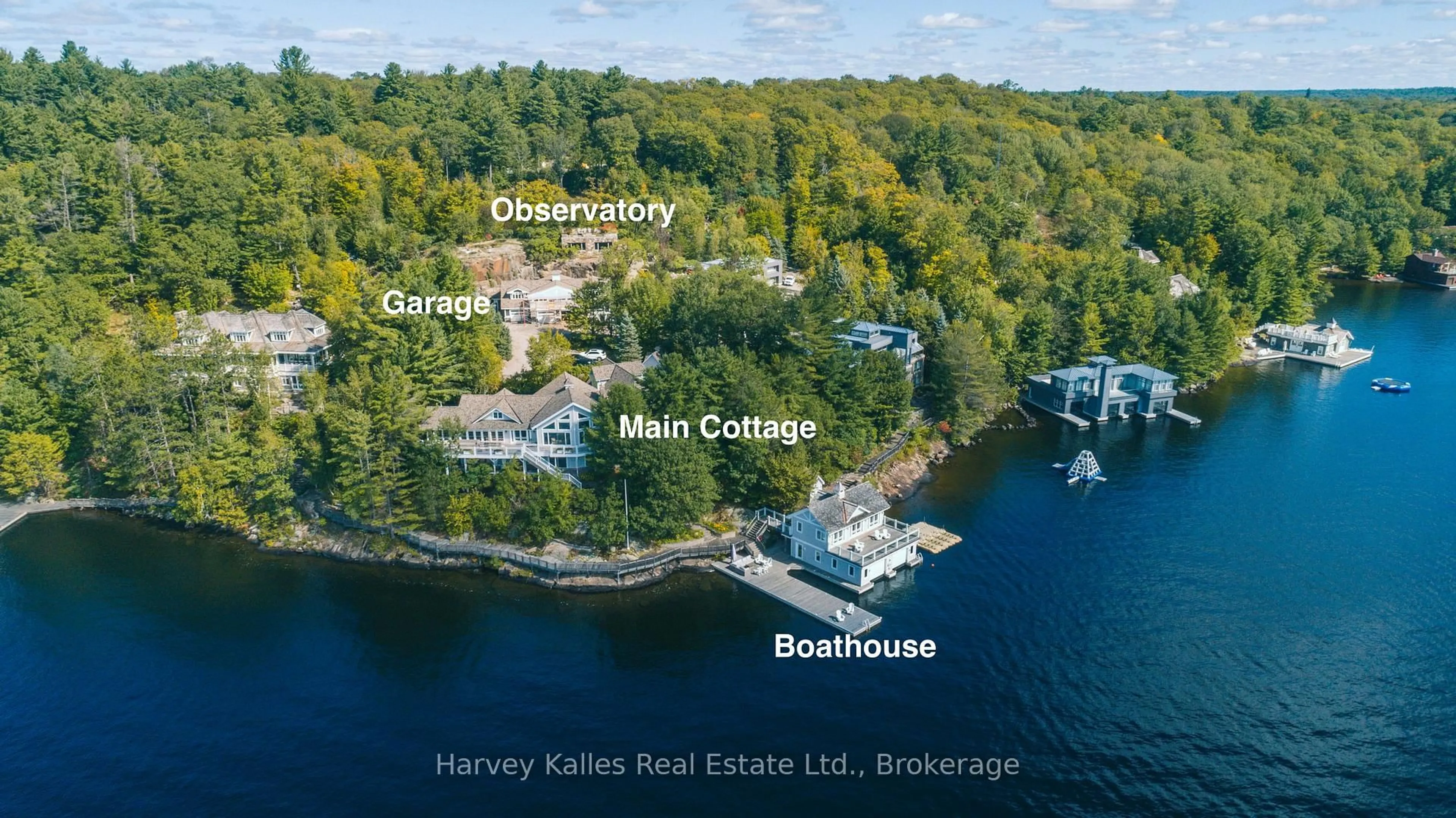 A pic from outside/outdoor area/front of a property/back of a property/a pic from drone, water/lake/river/ocean view for 1158 Ranwood Rd #21, Muskoka Lakes Ontario P0B 1J0
