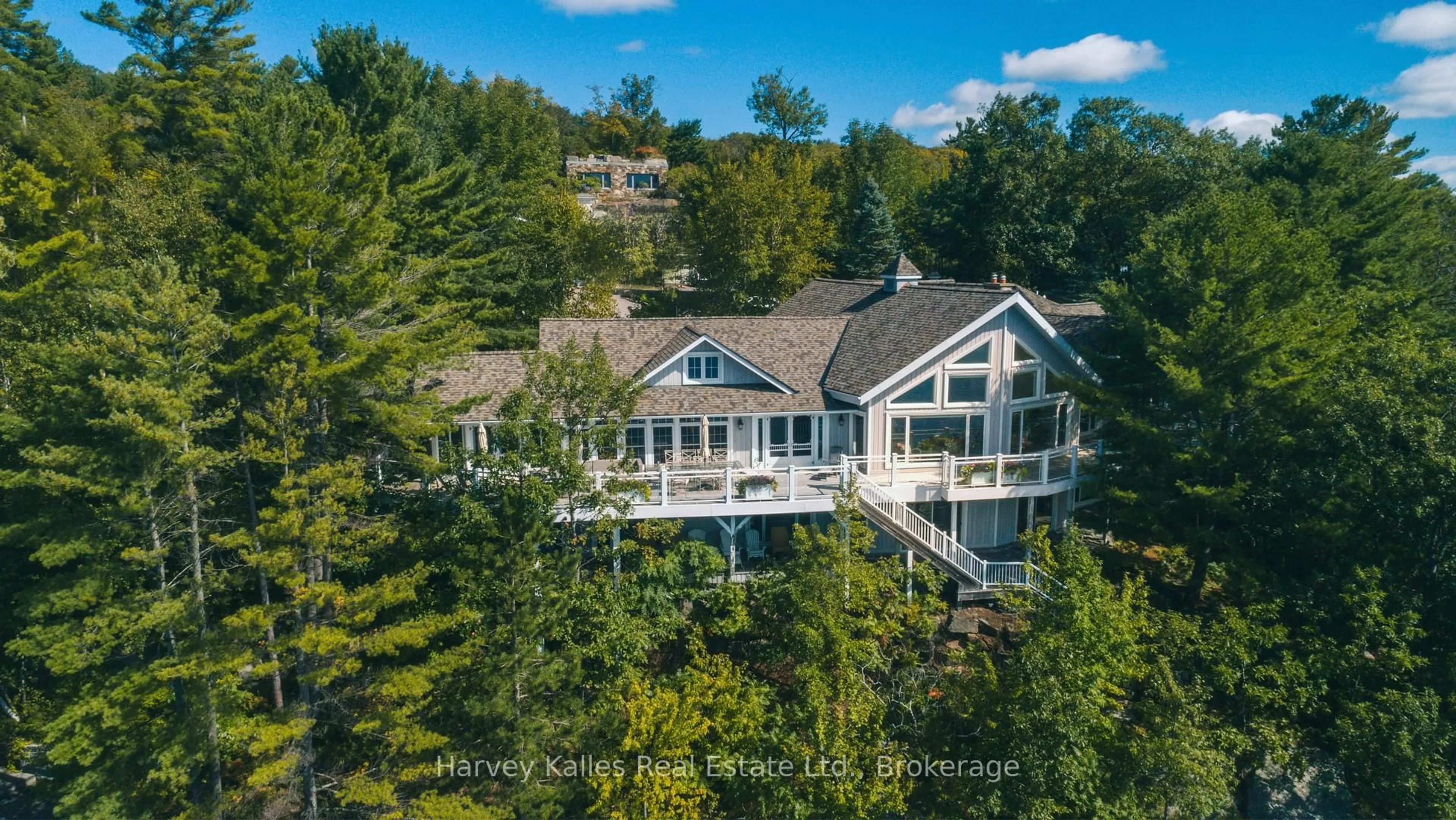 A pic from outside/outdoor area/front of a property/back of a property/a pic from drone, water/lake/river/ocean view for 1158 Ranwood Rd #21, Muskoka Lakes Ontario P0B 1J0