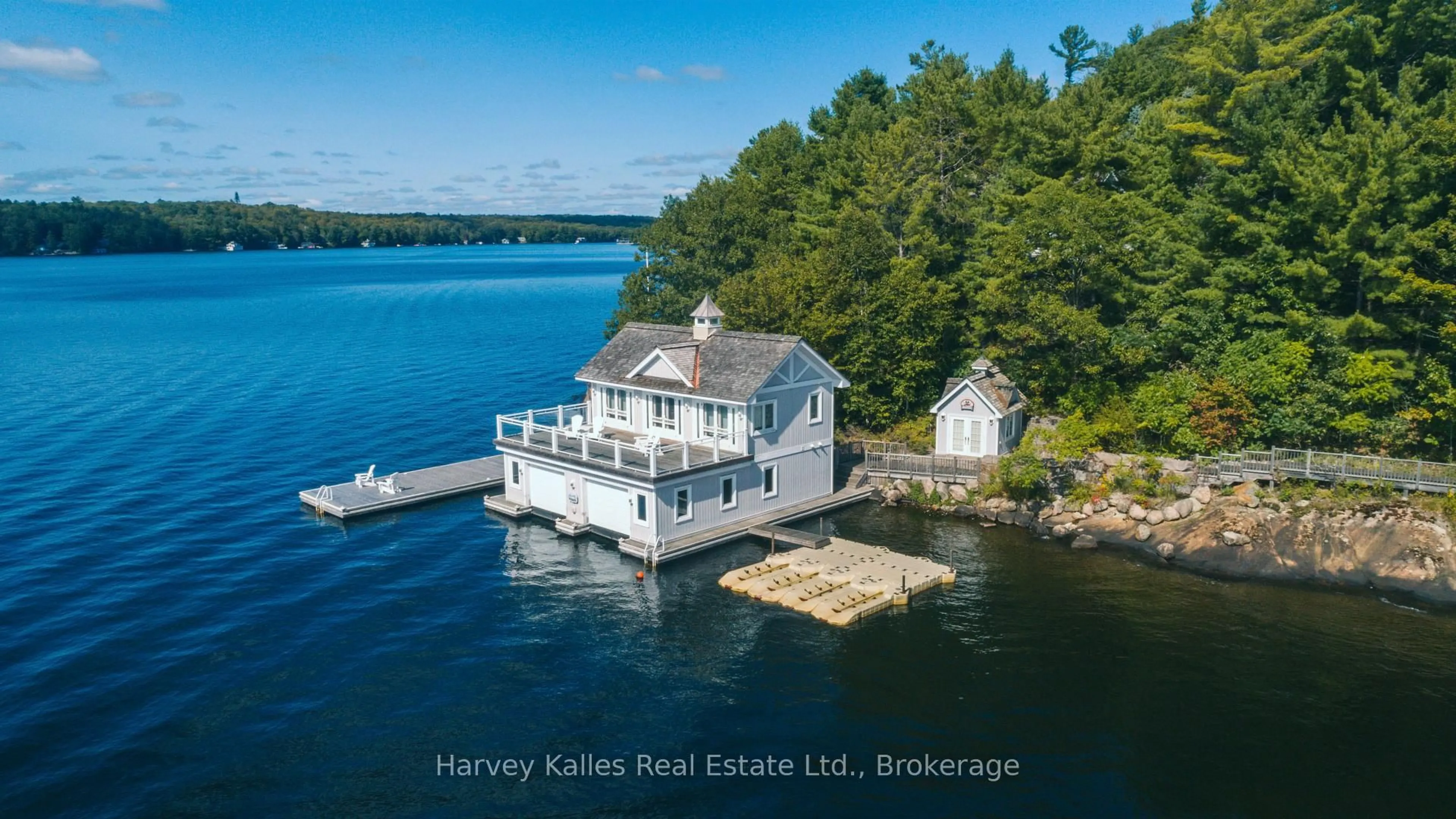 A pic from outside/outdoor area/front of a property/back of a property/a pic from drone, water/lake/river/ocean view for 1158 Ranwood Rd #21, Muskoka Lakes Ontario P0B 1J0