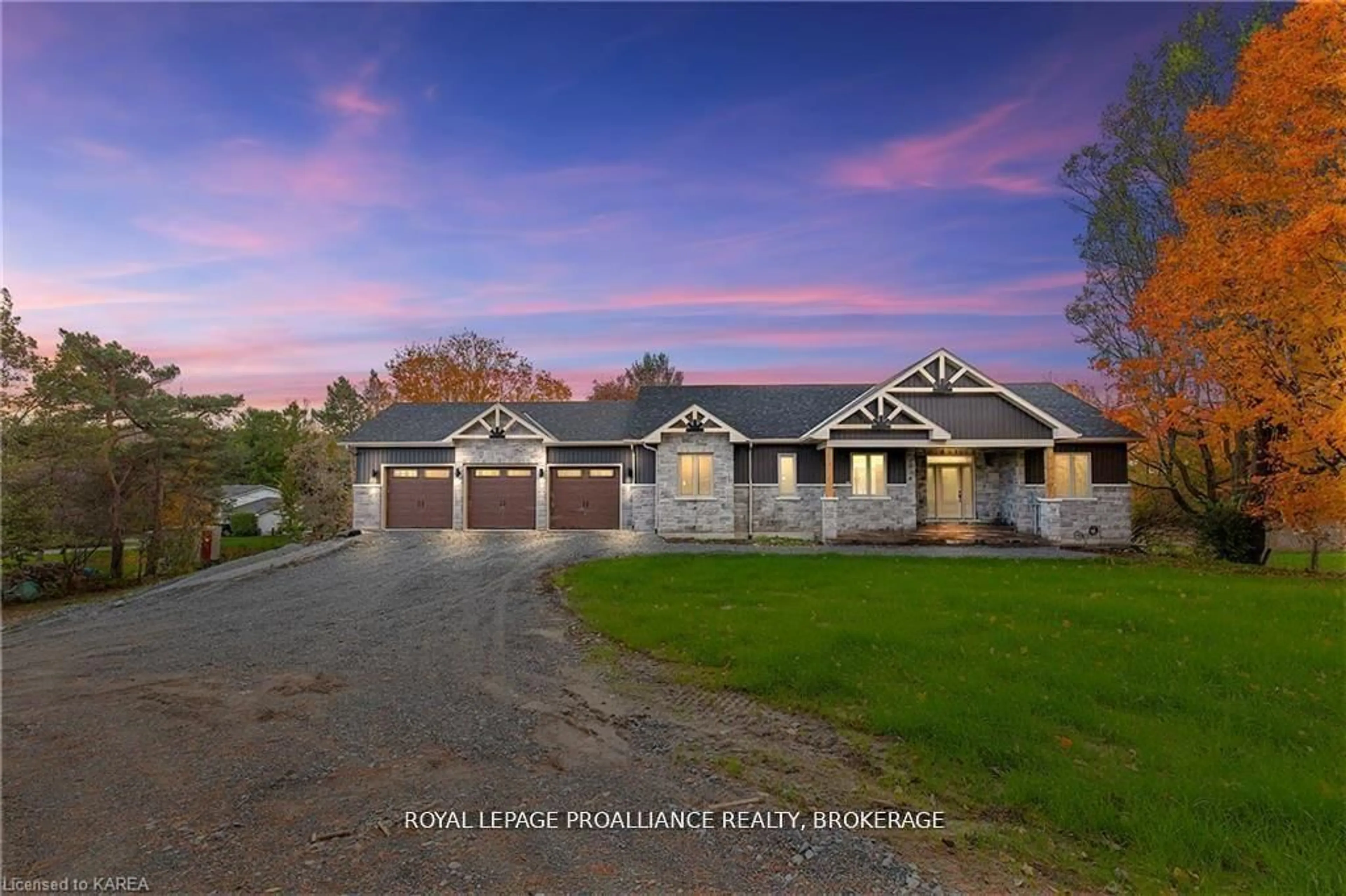A pic from outside/outdoor area/front of a property/back of a property/a pic from drone, unknown for 1888 Sunbury Rd, Inverary Ontario K0H 1X0