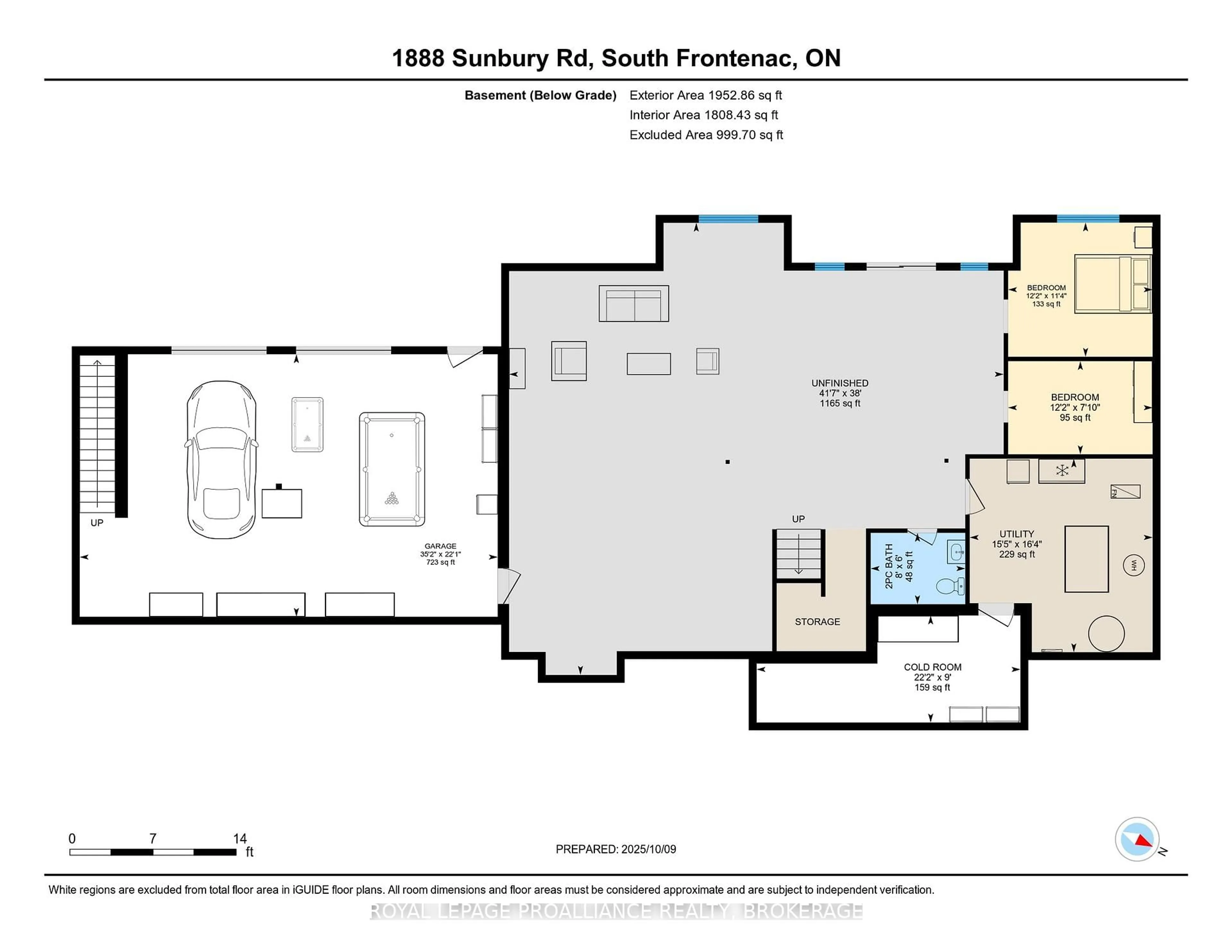 Floor plan for 1888 Sunbury Rd, Inverary Ontario K0H 1X0