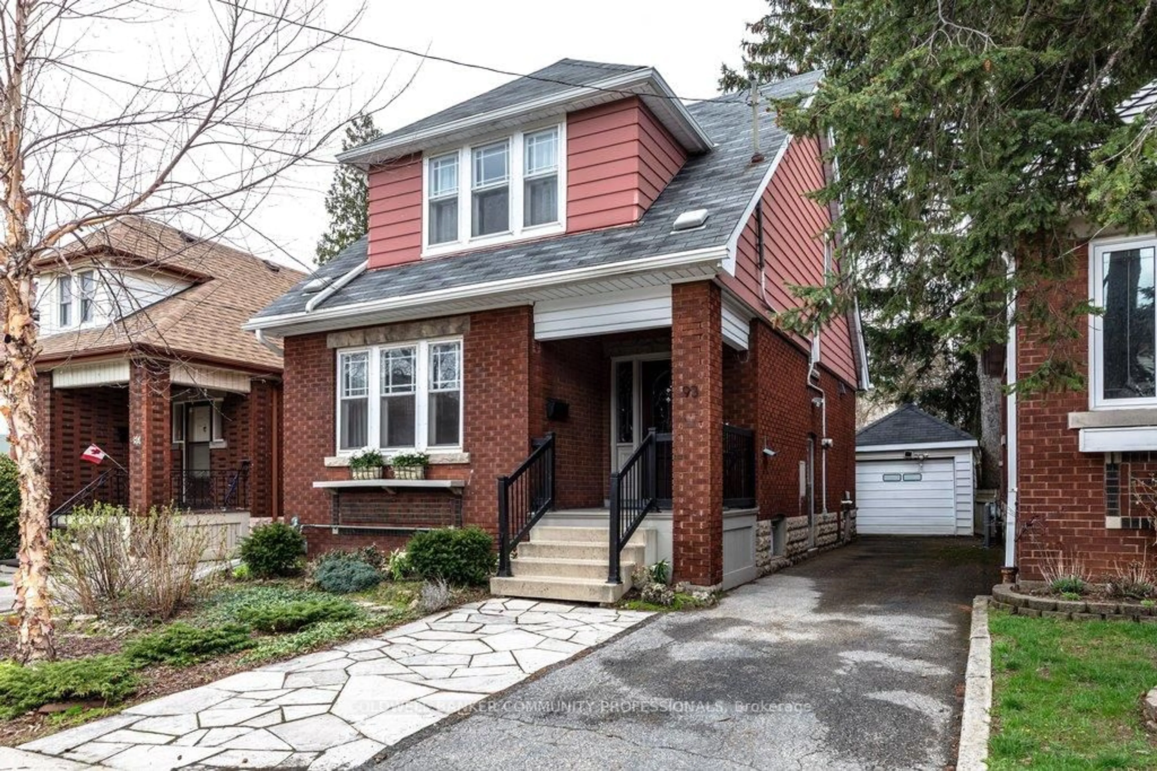 Home with brick exterior material, street for 93 Houghton Ave, Hamilton Ontario L8K 2M9