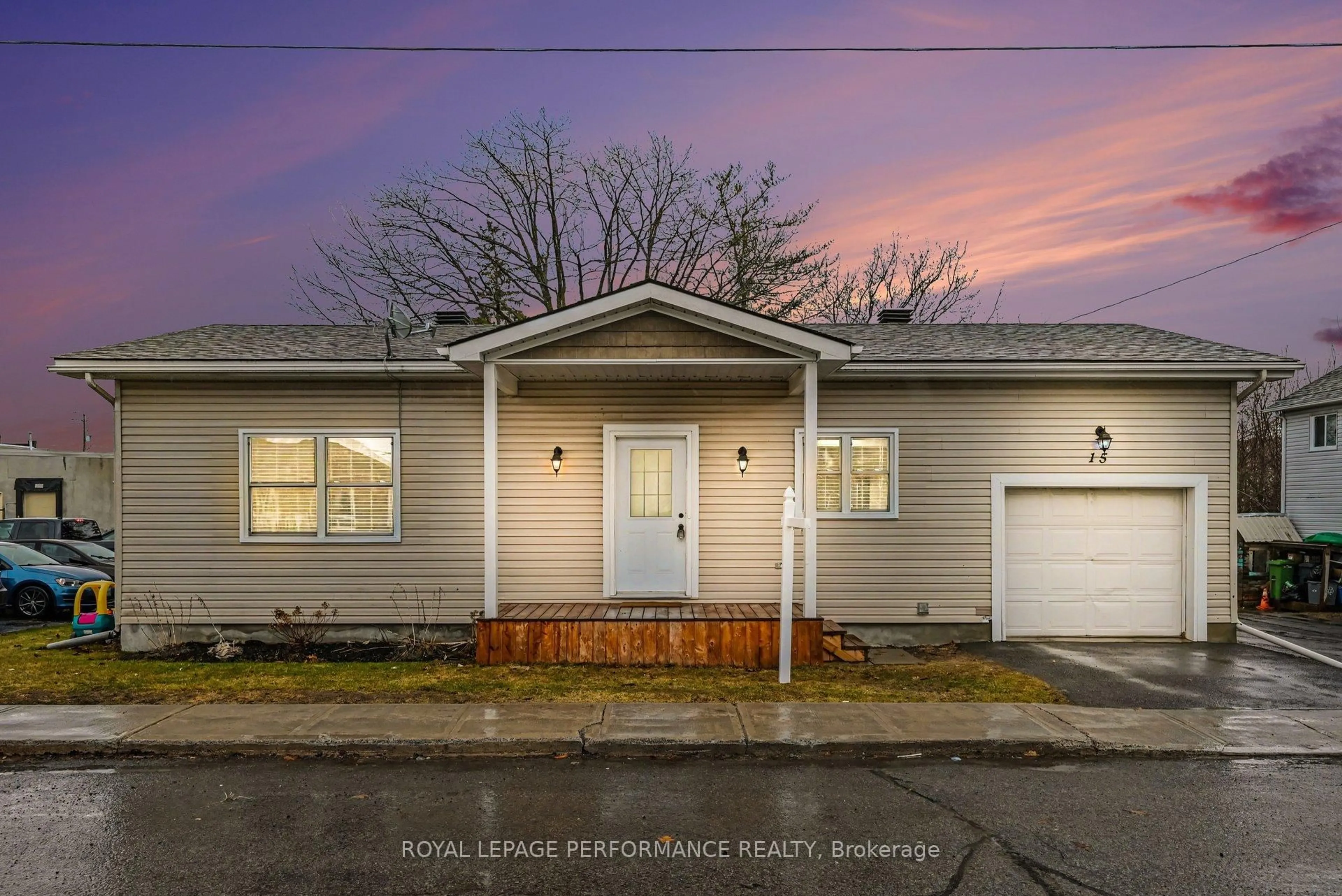 Home with vinyl exterior material, street for 15 Forget St, Russell Ontario K0A 1W0