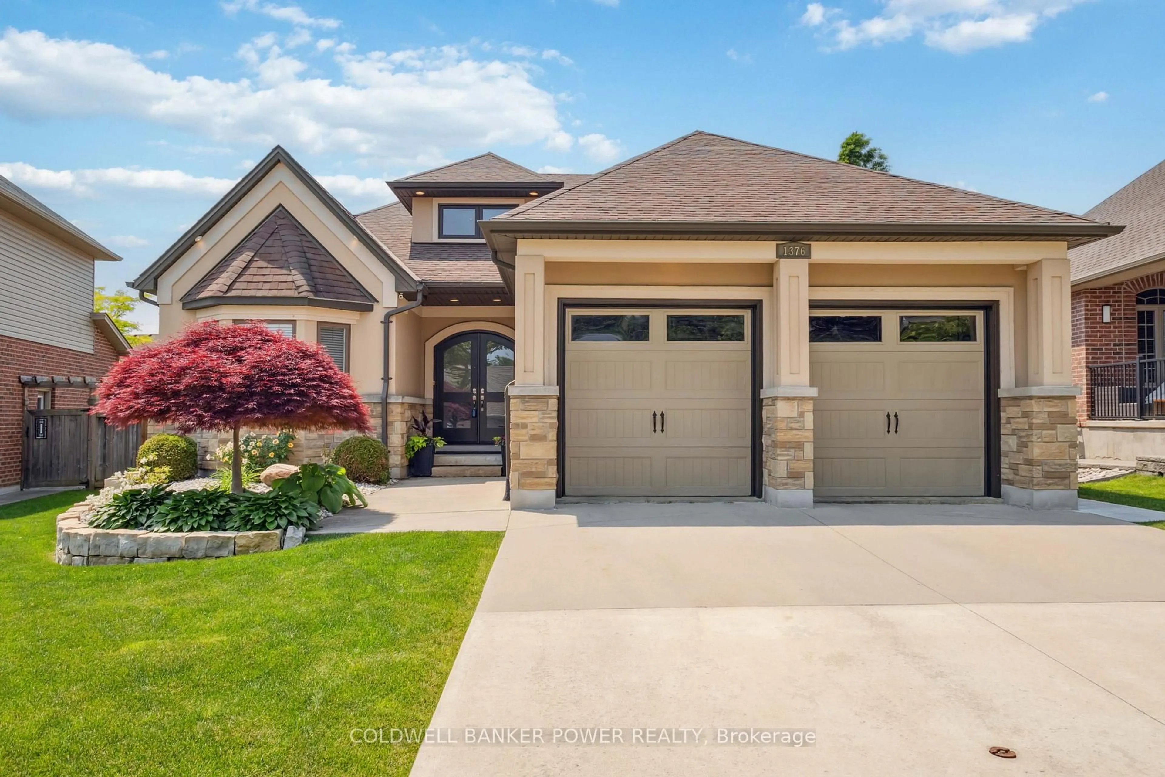 Home with brick exterior material, street for 1376 Shore Rd, London South Ontario N6K 4Z8