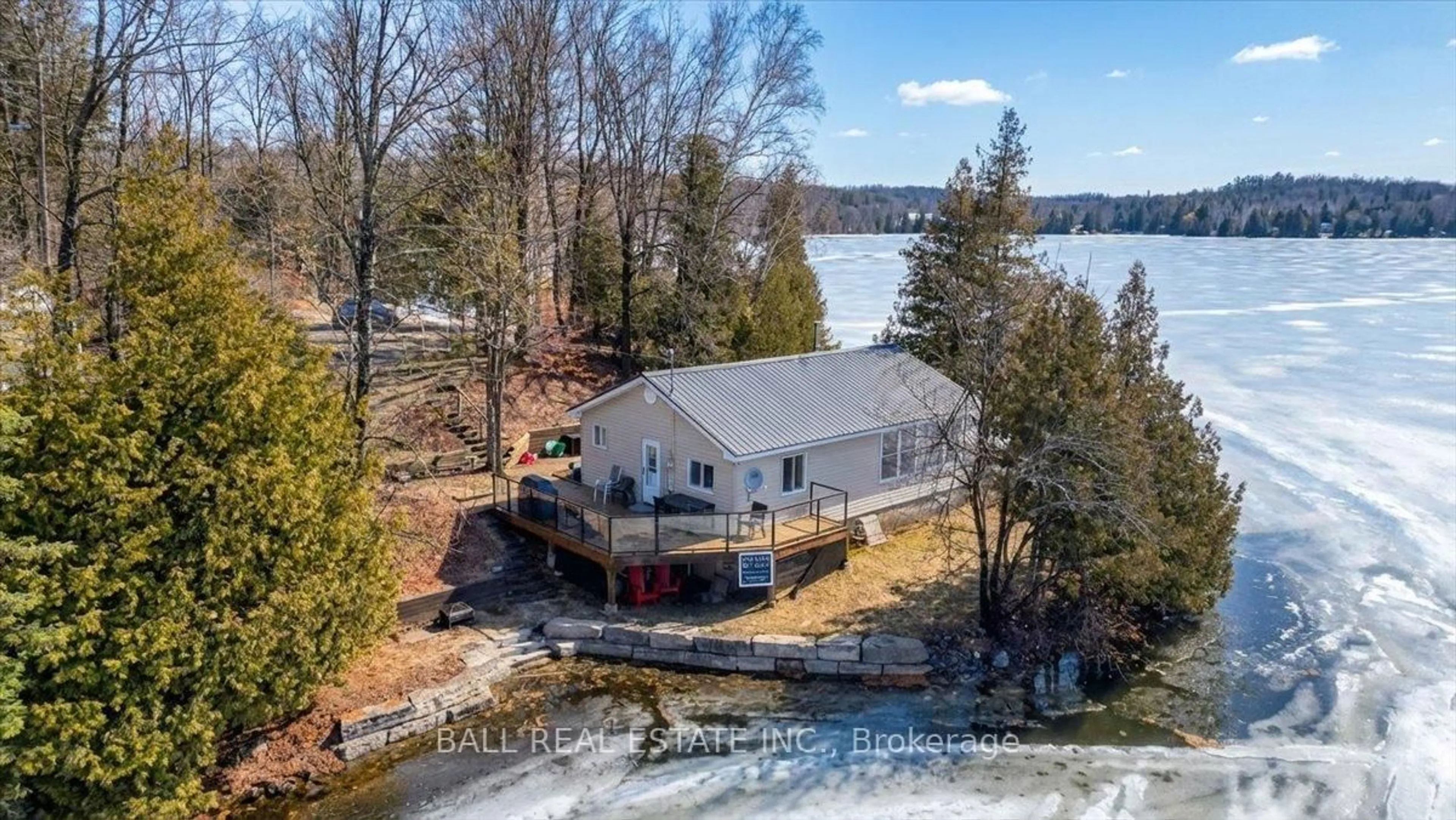 A pic from outside/outdoor area/front of a property/back of a property/a pic from drone, water/lake/river/ocean view for 92 Fire Route 59A, Havelock-Belmont-Methuen Ontario K0L 1Z0