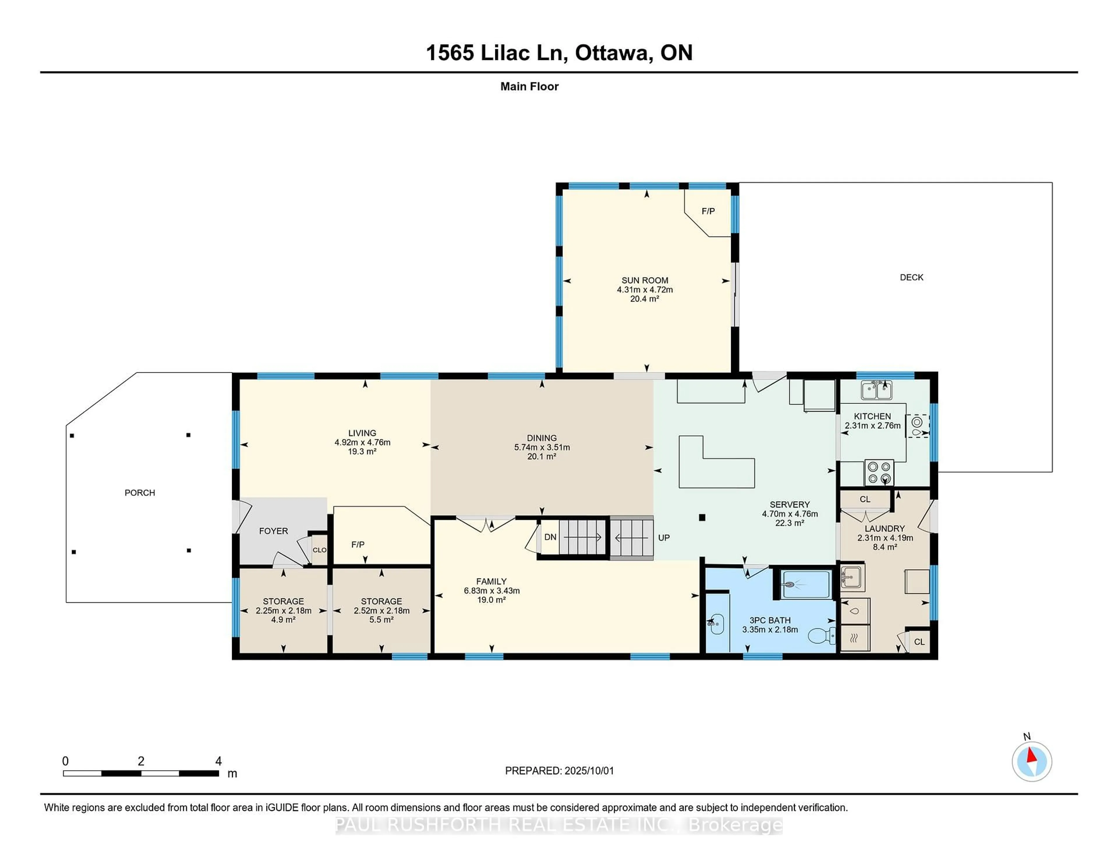 Floor plan for 1565 Lilac Lane, Ottawa Ontario K4C 1C4