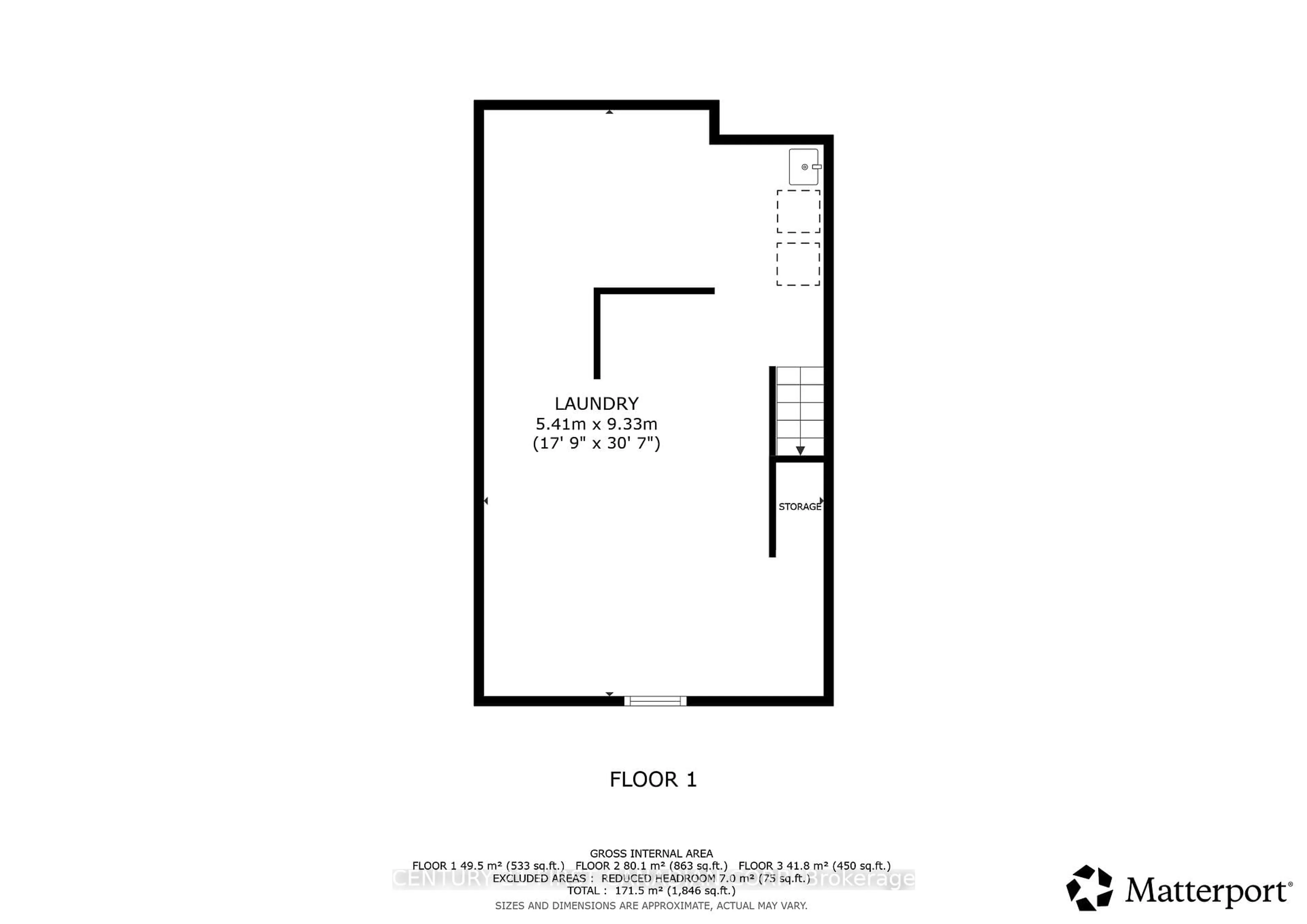 Floor plan for 1 Fairview Ave, St. Thomas Ontario N5R 4X2