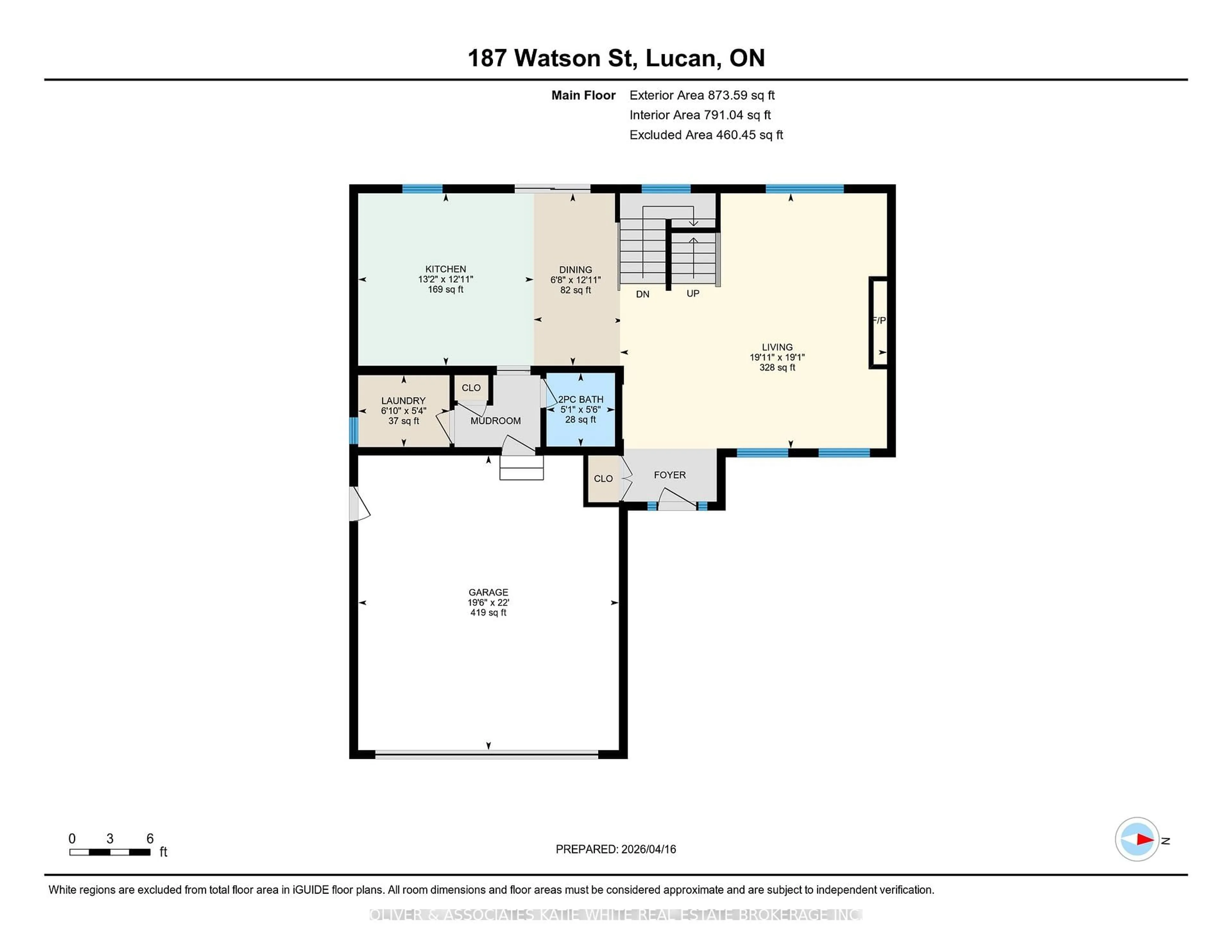 Floor plan for 187 Watson St, Lucan Biddulph Ontario N0M 2J0
