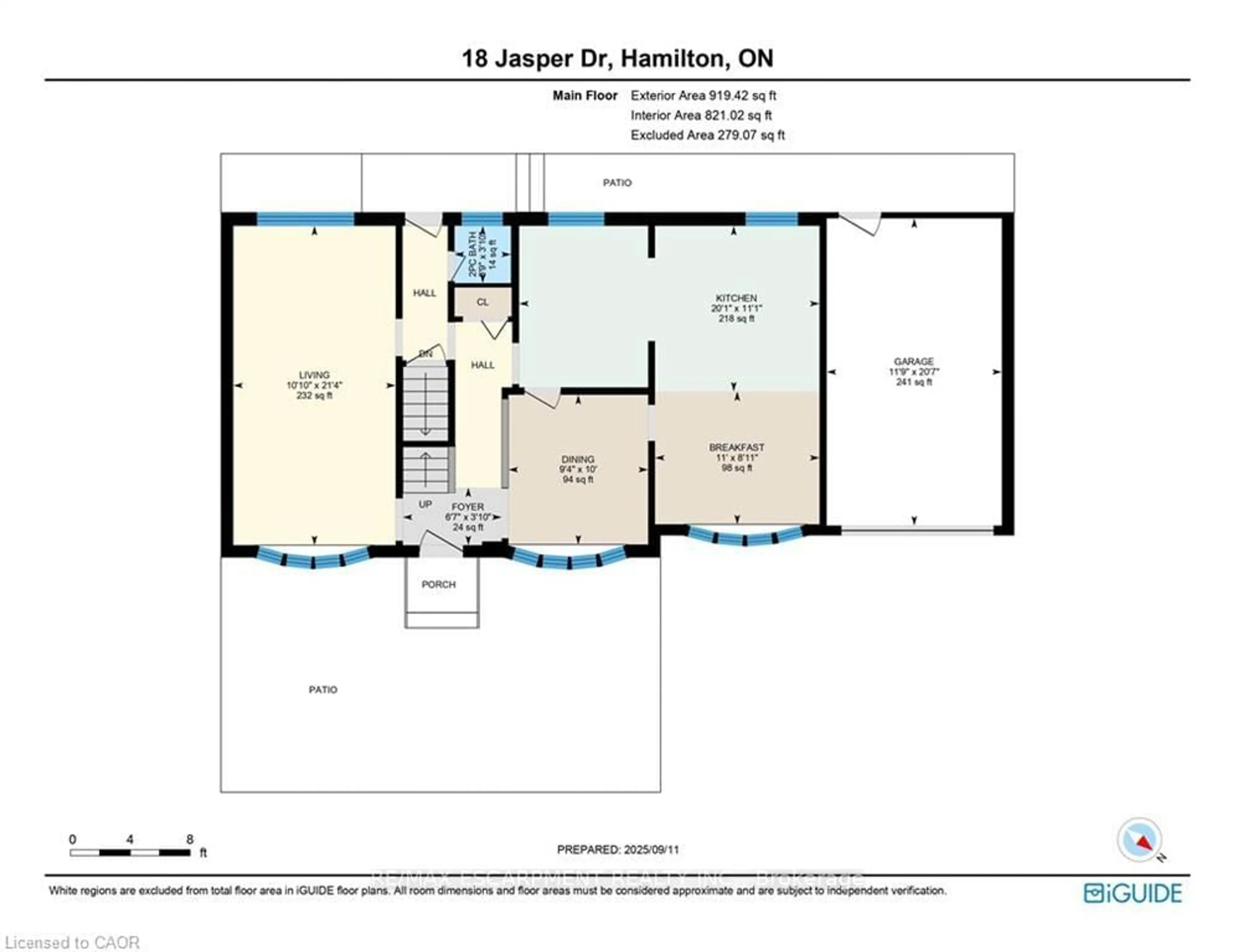 Floor plan for 18 Jasper Dr, Hamilton Ontario L8G 2S7