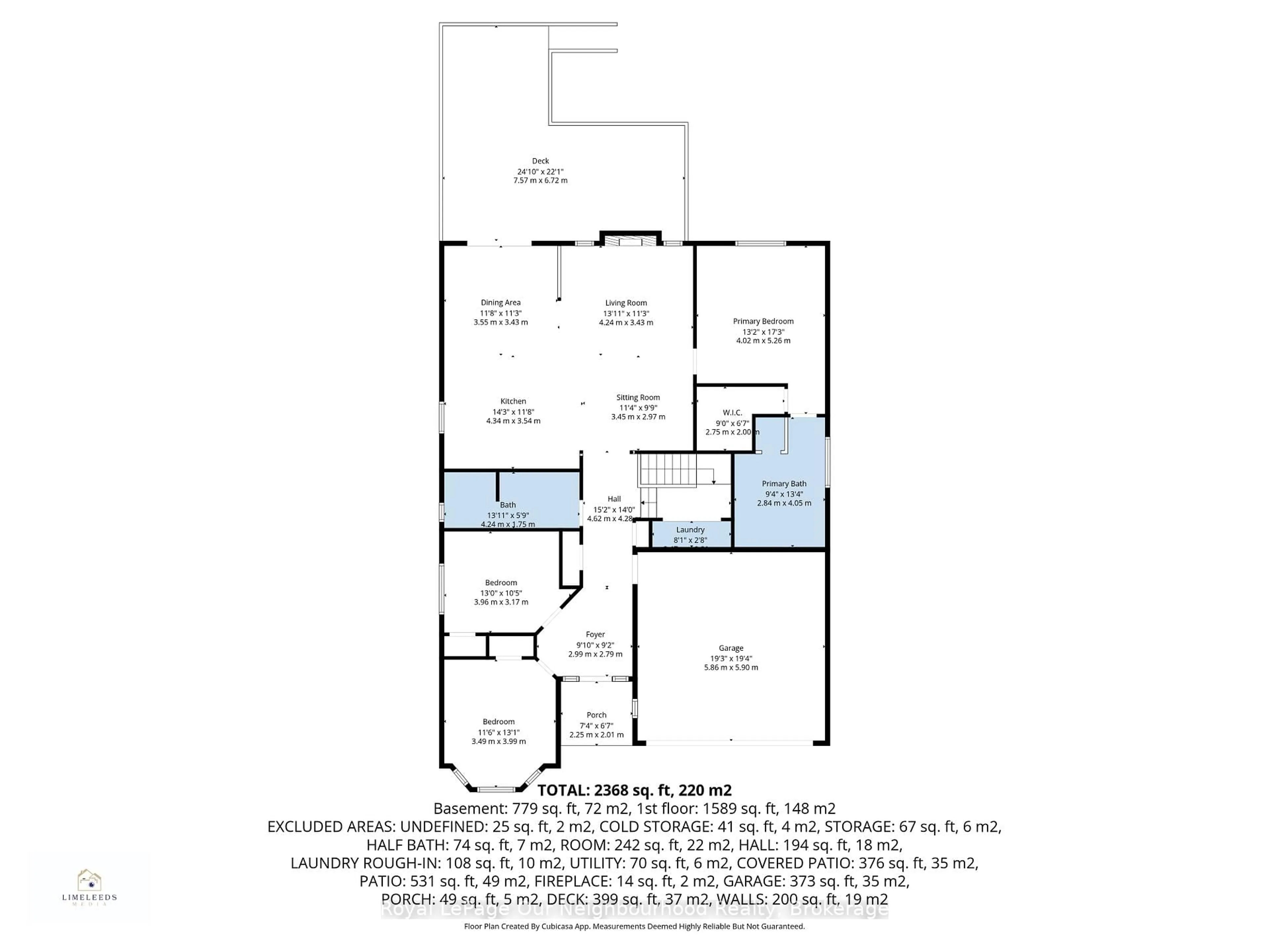 Floor plan for 17 Old Trafford Dr, Trent Hills Ontario K0L 1Y0