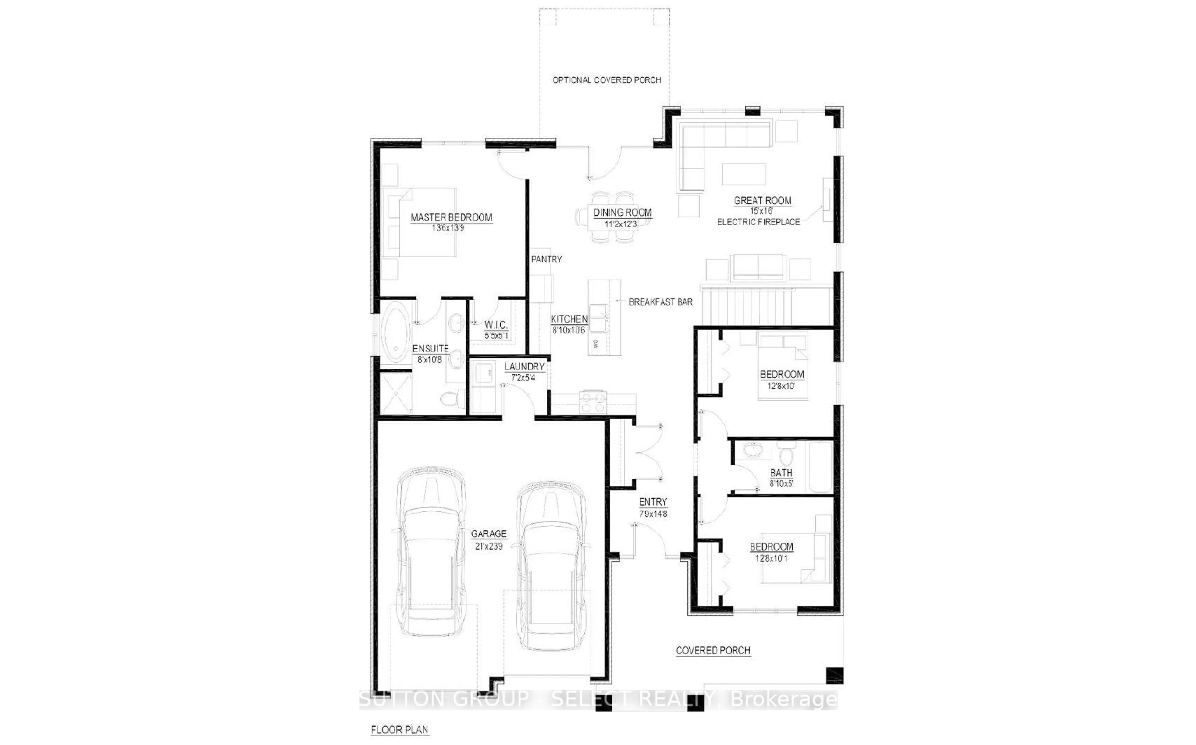 Floor plan for LOT 80 FIVE STAKES St, Southwold Ontario N5P 3T2