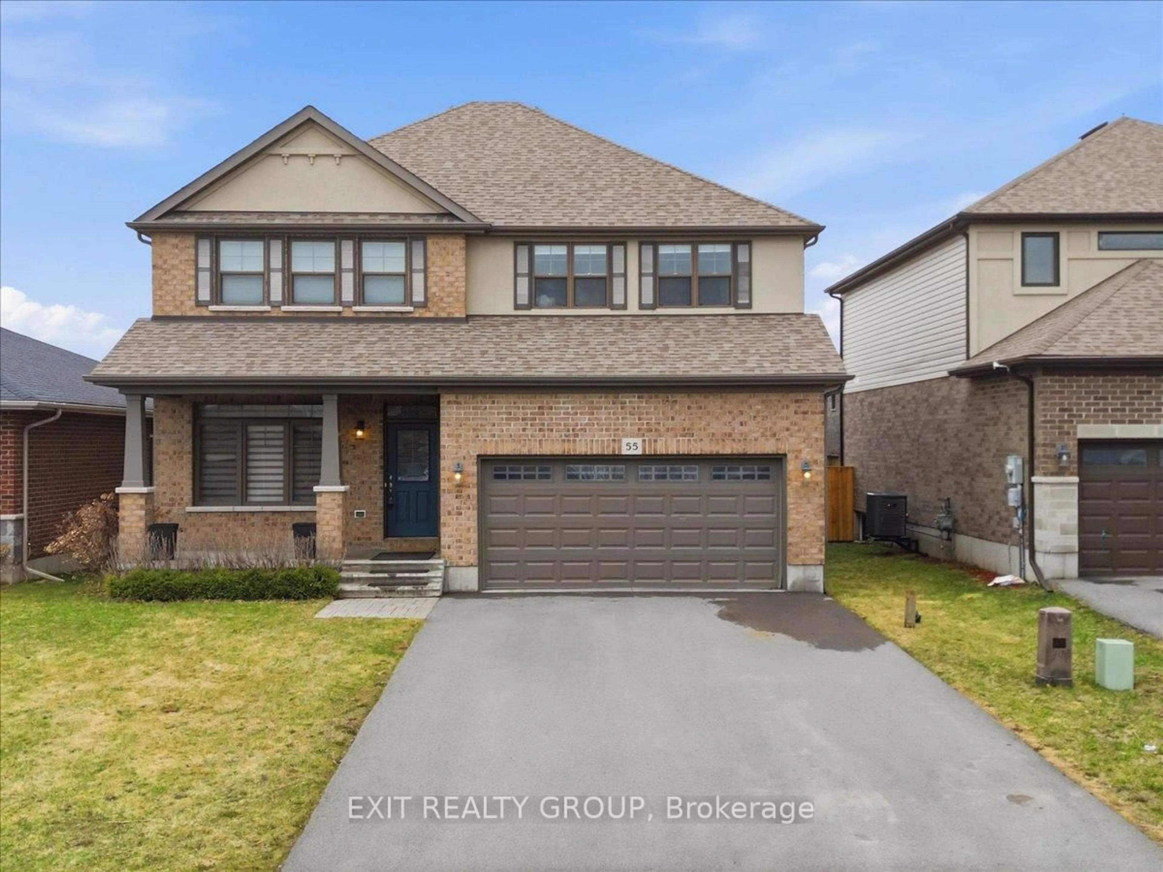 Home with brick exterior material, street for 55 Stonecrest Blvd, Quinte West Ontario K8R 0A5