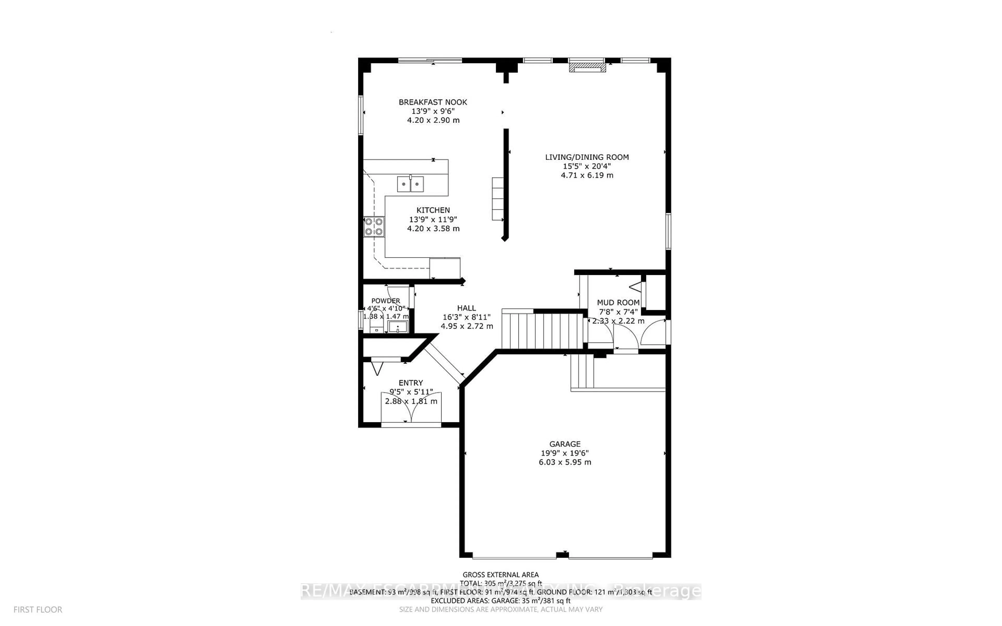 Floor plan for 228 Holbeach Cres, Waterloo Ontario N2J 4Y7