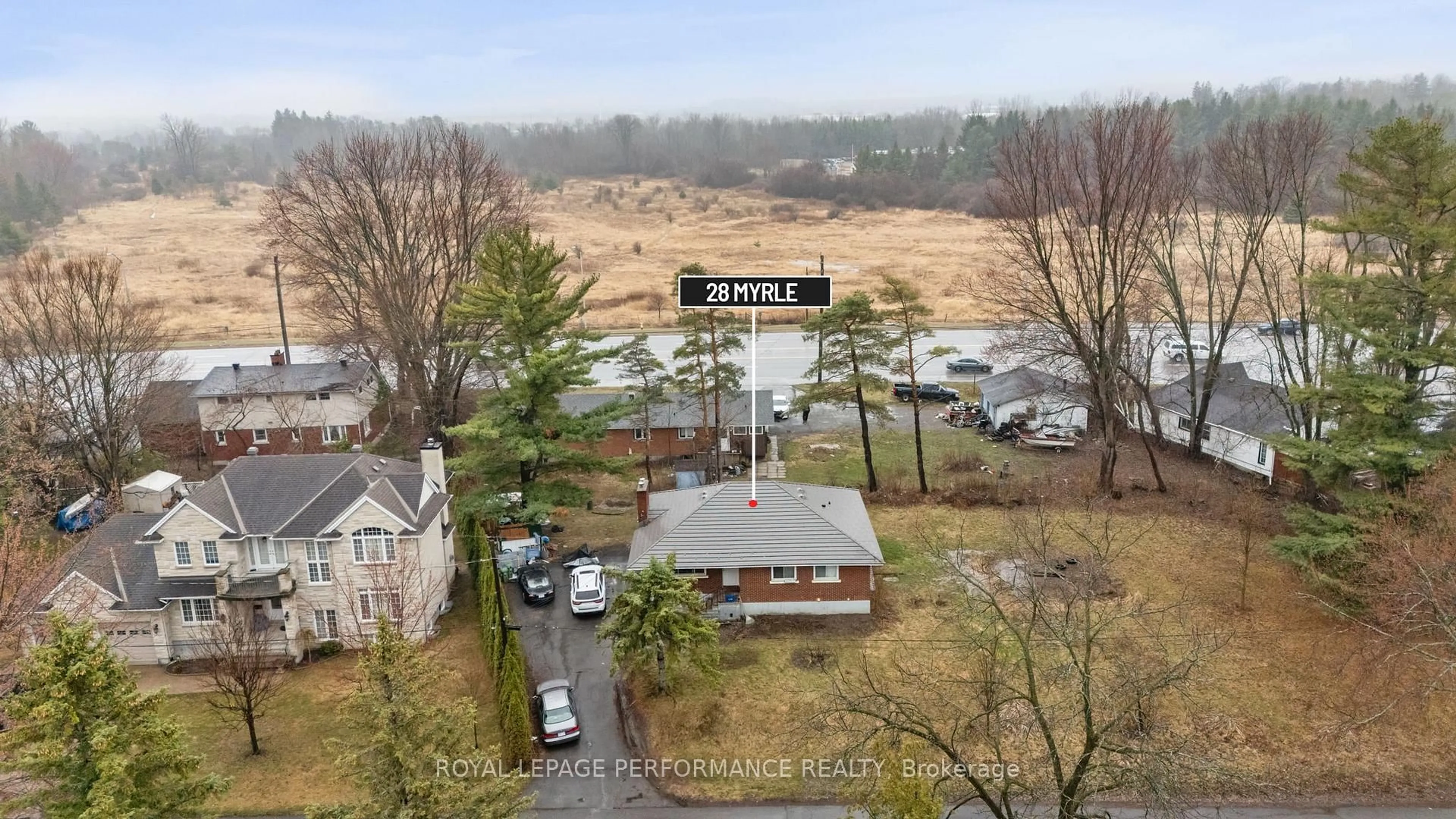 A pic from outside/outdoor area/front of a property/back of a property/a pic from drone, street for 28 Myrle Ave, Ottawa Ontario K2H 8E6