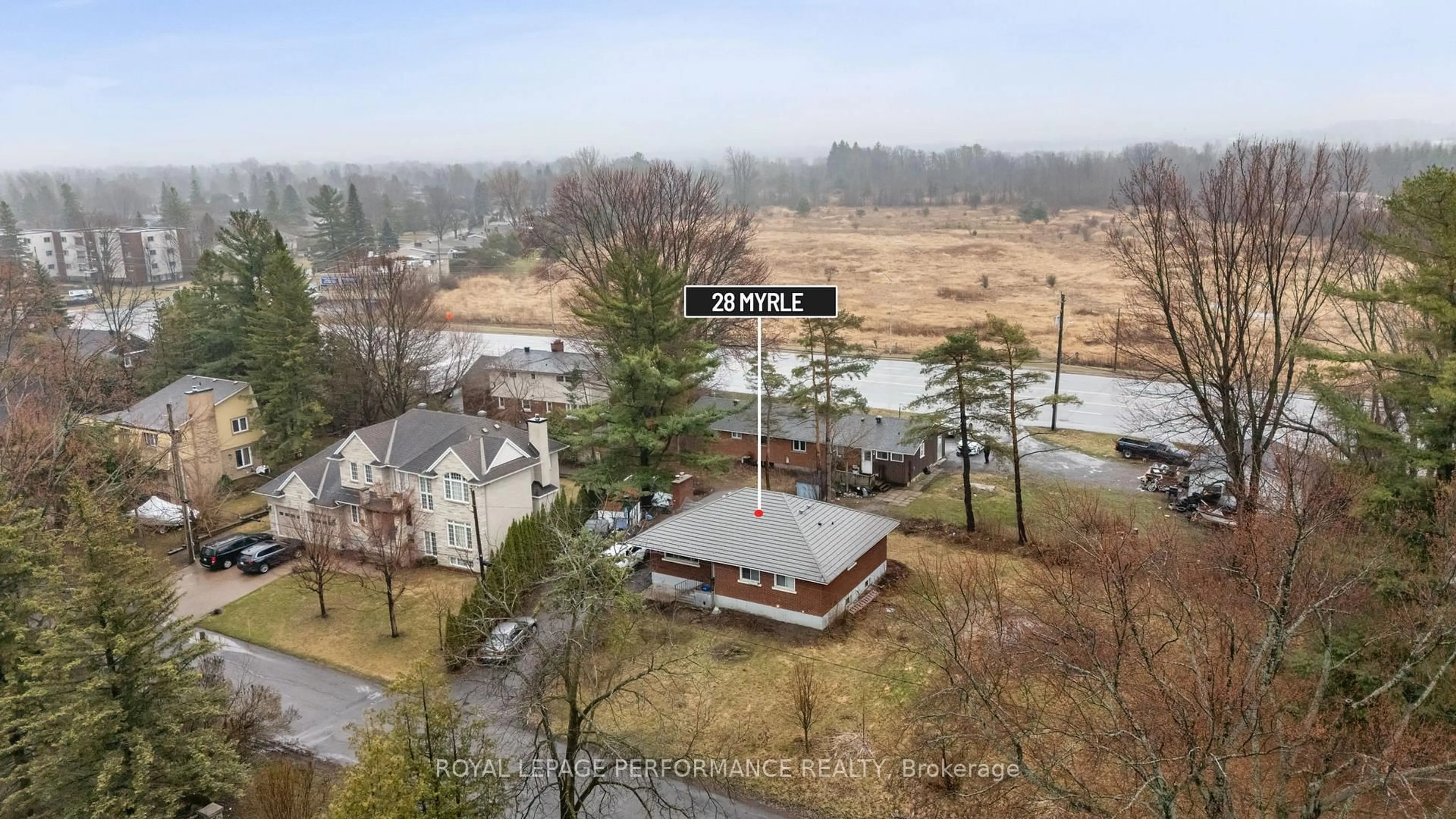 A pic from outside/outdoor area/front of a property/back of a property/a pic from drone, unknown for 28 Myrle Ave, Ottawa Ontario K2H 8E6