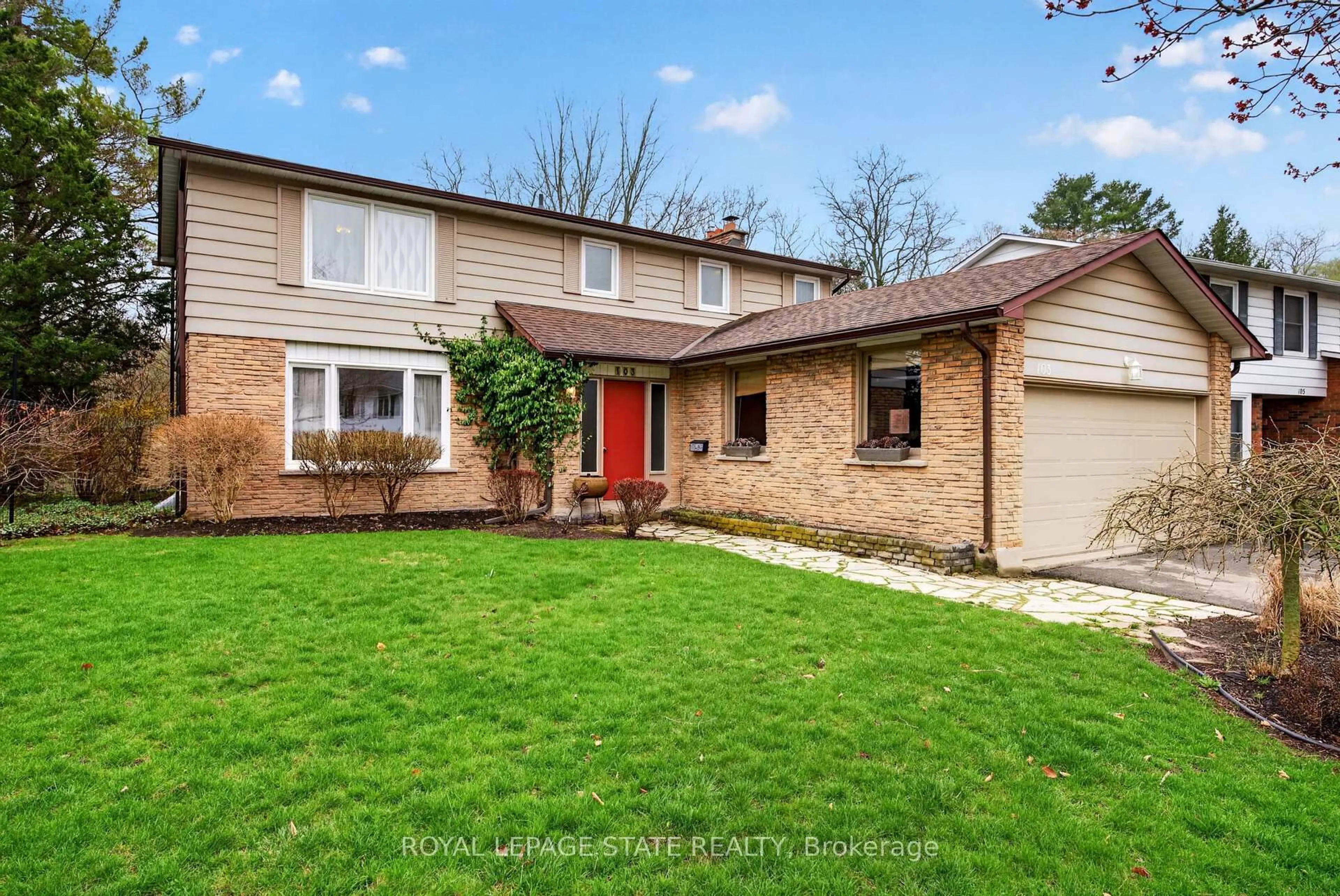 Home with brick exterior material, street for 103 Turnbull Rd, Hamilton Ontario L9H 5R9