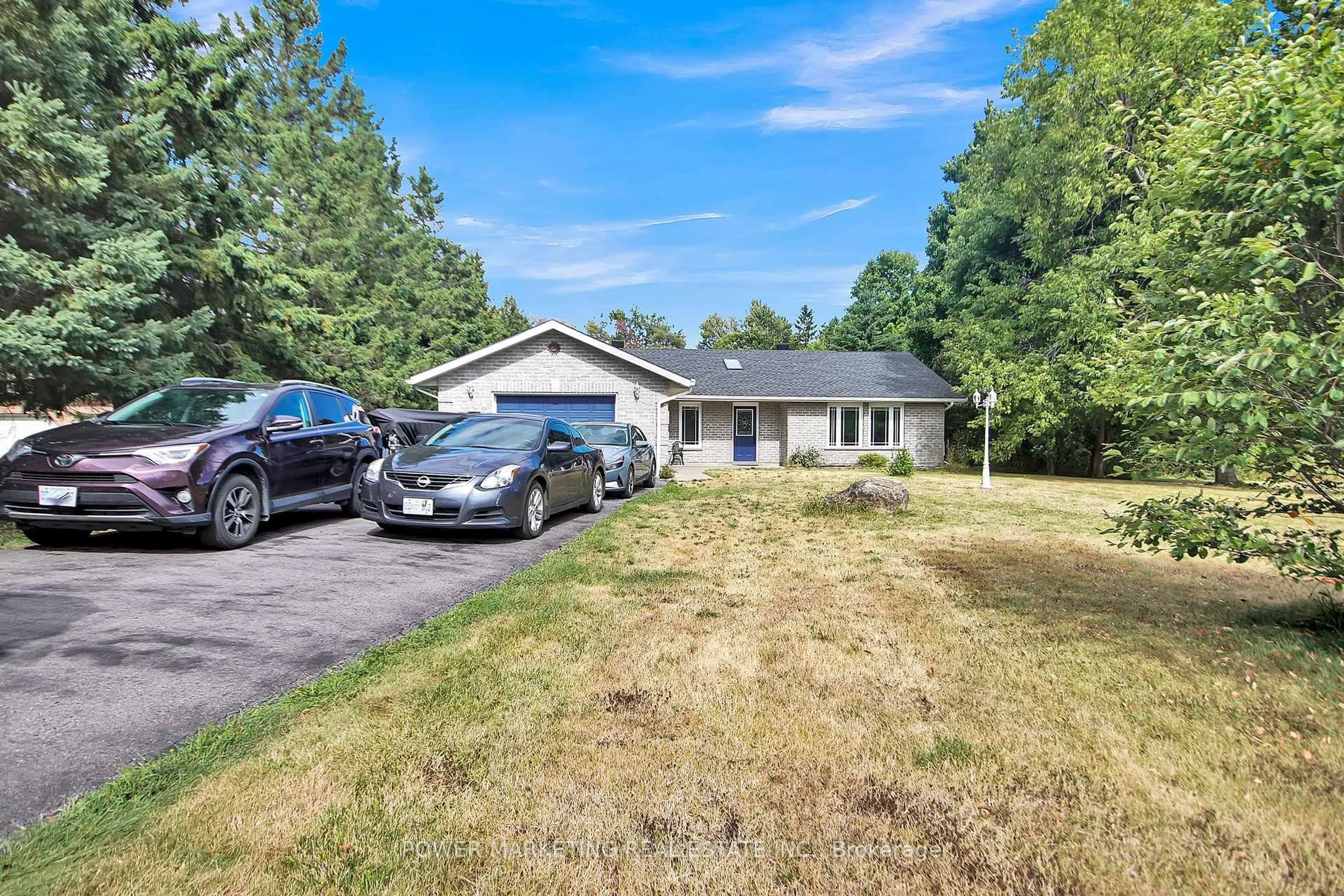 A pic from outside/outdoor area/front of a property/back of a property/a pic from drone, street for 1441 STAGECOACH Rd, Greely Ontario K4P 1G4
