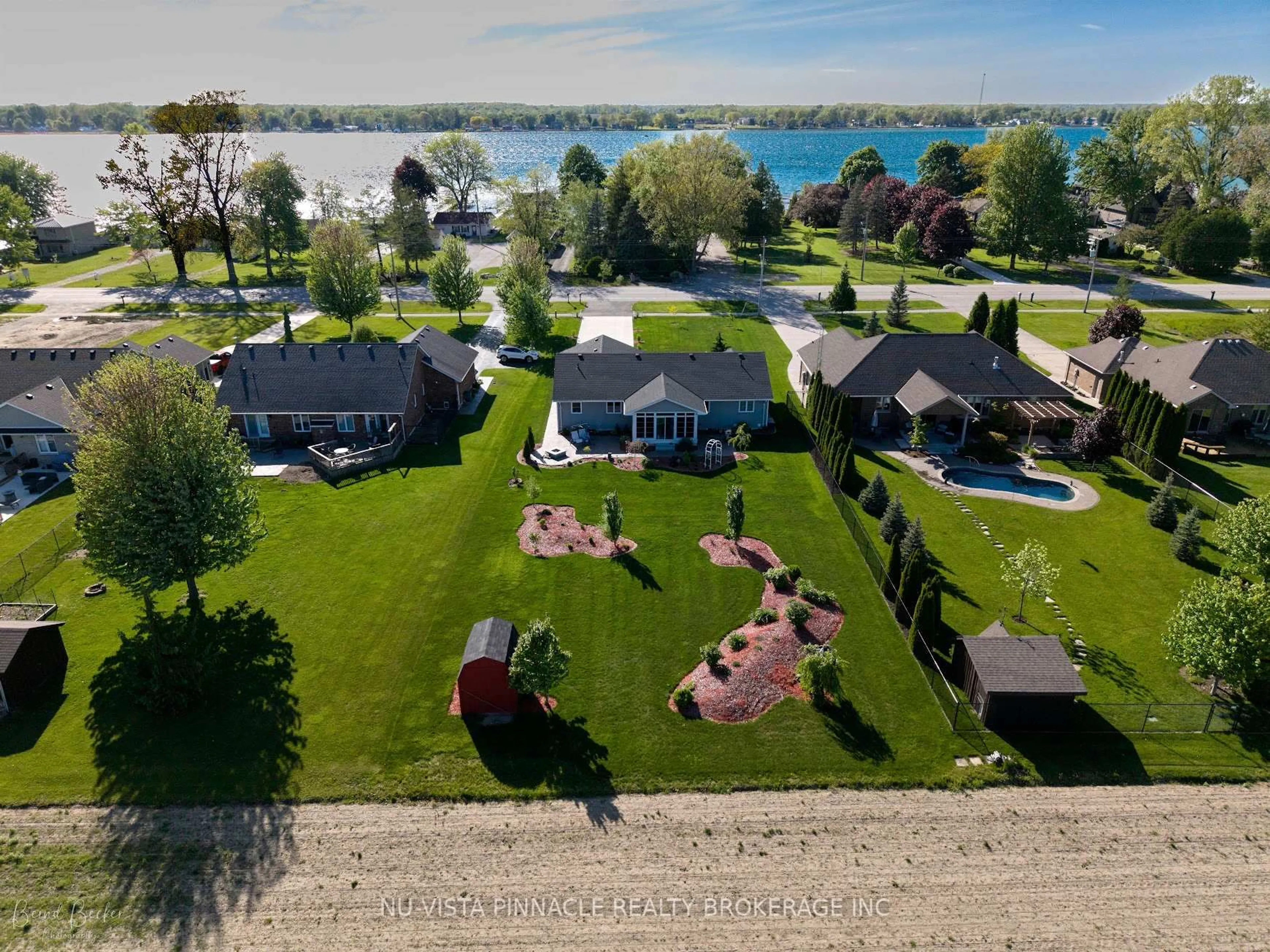 A pic from outside/outdoor area/front of a property/back of a property/a pic from drone, water/lake/river/ocean view for 3864 St Clair Pkwy, St. Clair Ontario N0P 2B0