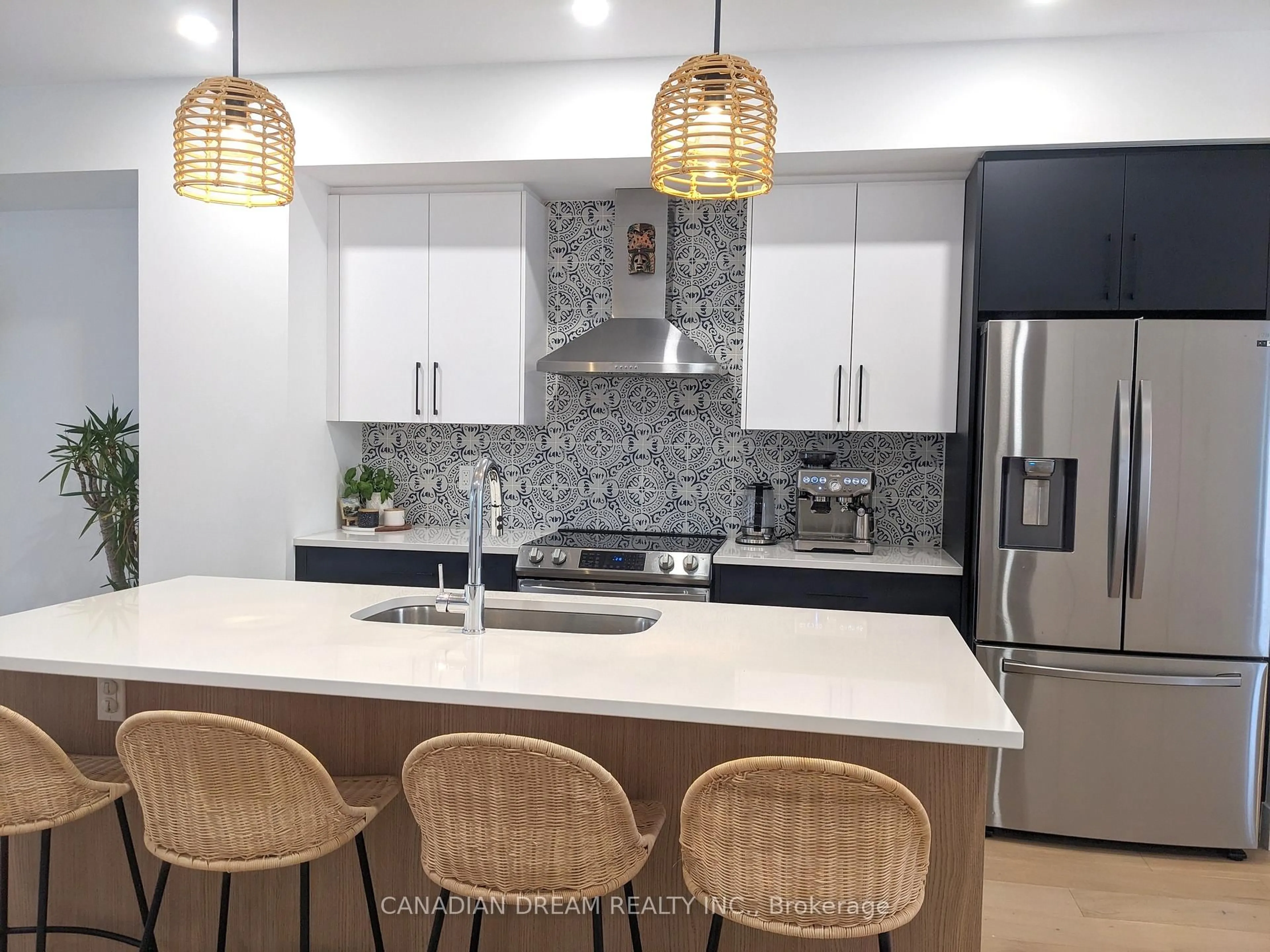 Contemporary kitchen, ceramic/tile floor for 4226 Lismer Lane, London South Ontario N6L 0H7