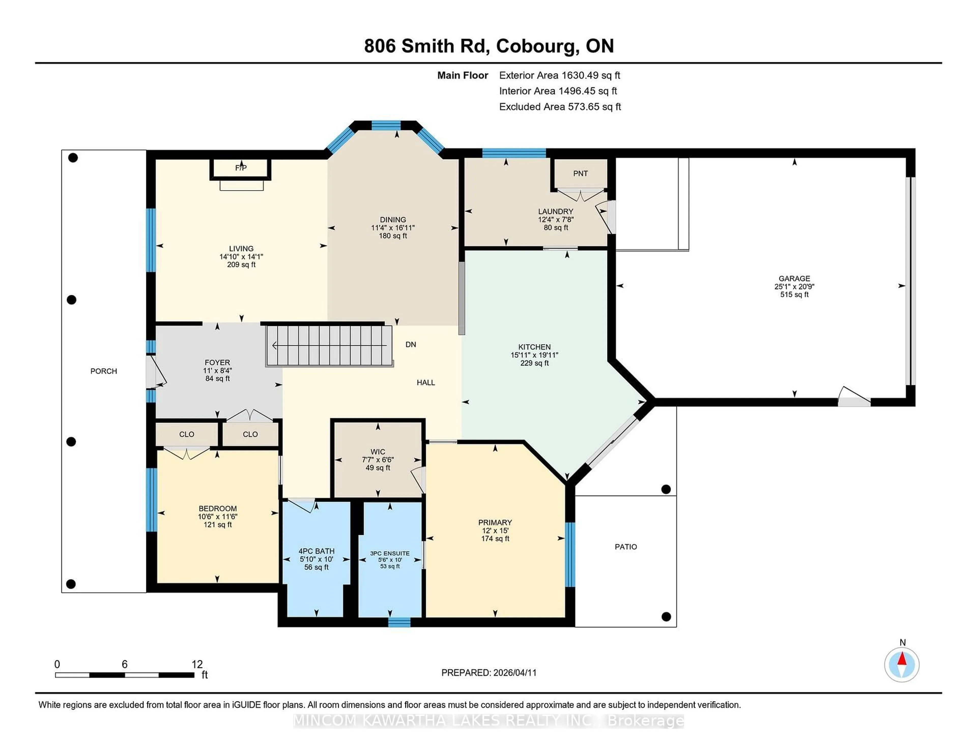 Floor plan for 806 Smith Rd, Cobourg Ontario K9A 0B7