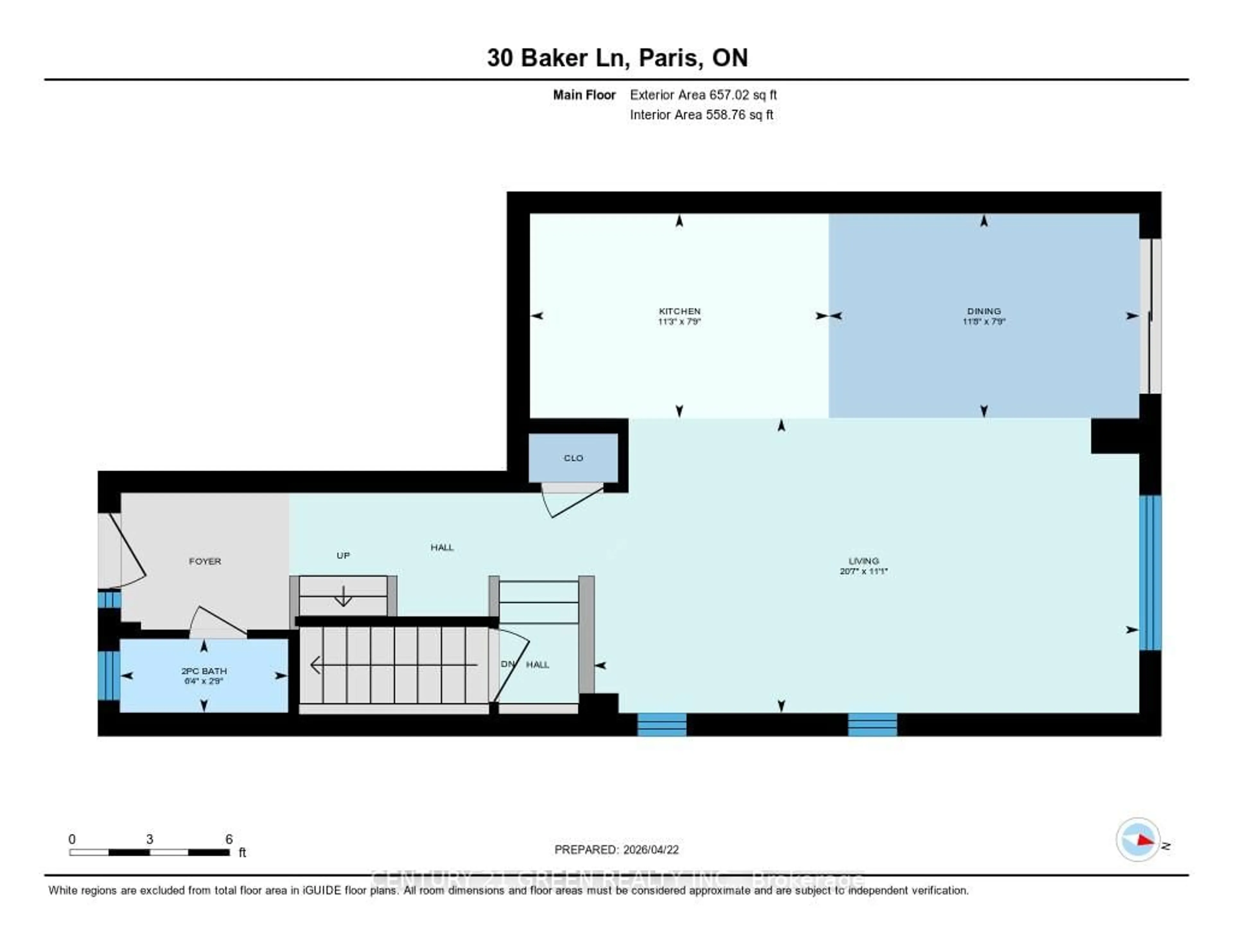 Floor plan for 30 Baker Lane, Brant Ontario N3L 0J7