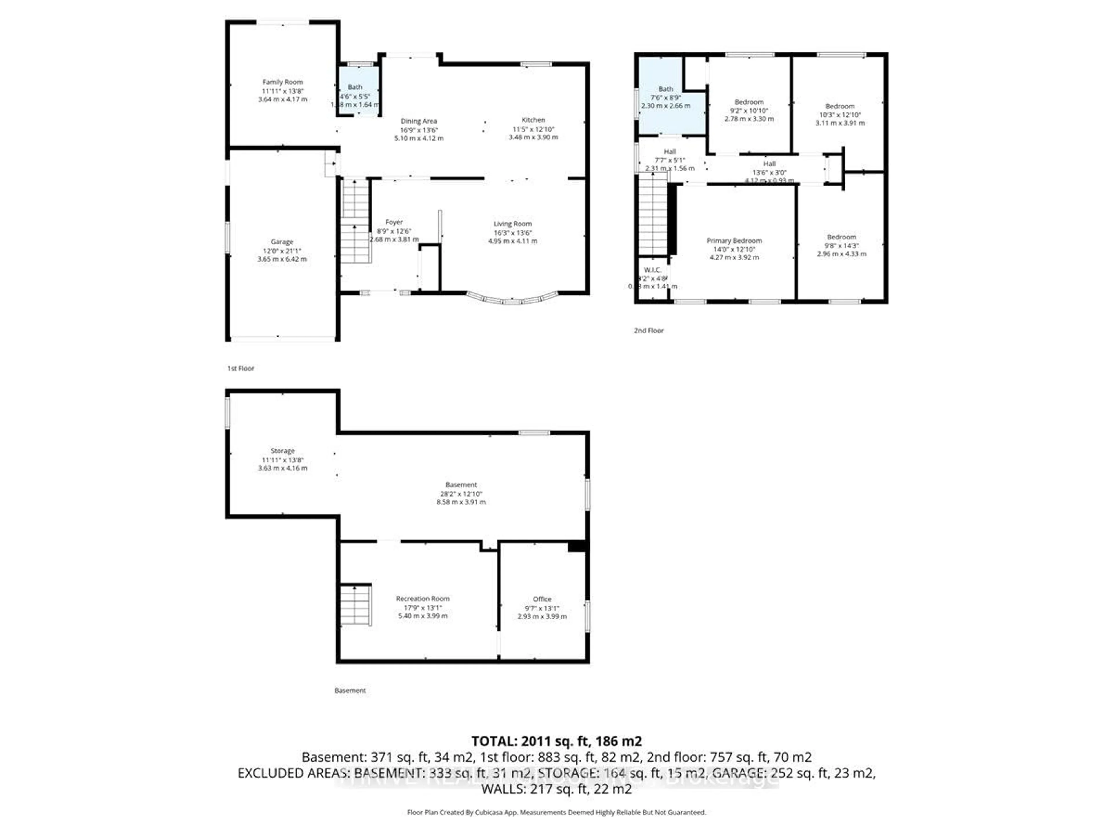 Floor plan for 19 Kendall Crt, London North Ontario N5X 1E4